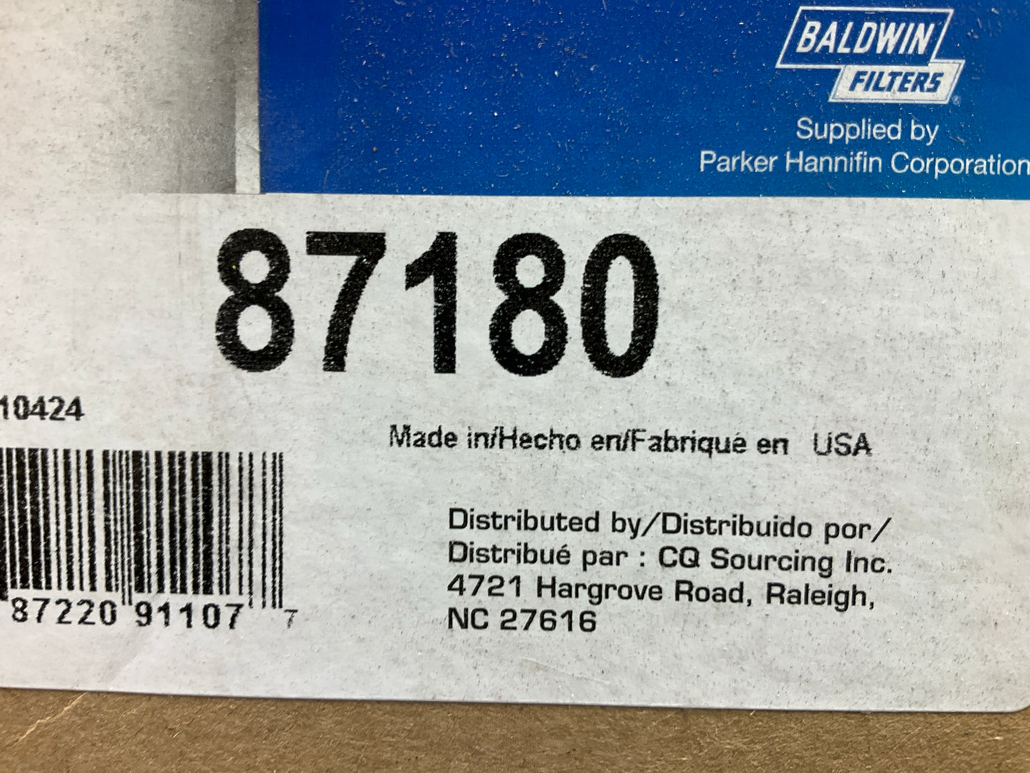Carquest 87180 Air Filter - Replaces PA2949FN, P606948, CAK8192, LAF8157, 42180