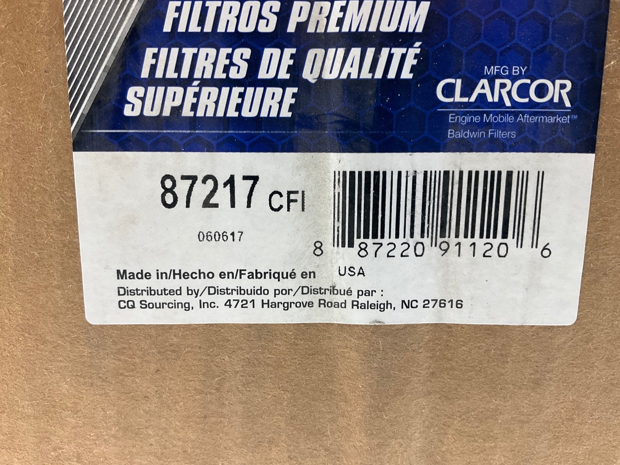Carquest 87217 Air Filter Replaces Wix 42217, LAF1790, 3I0180, 7Y1322, P124047