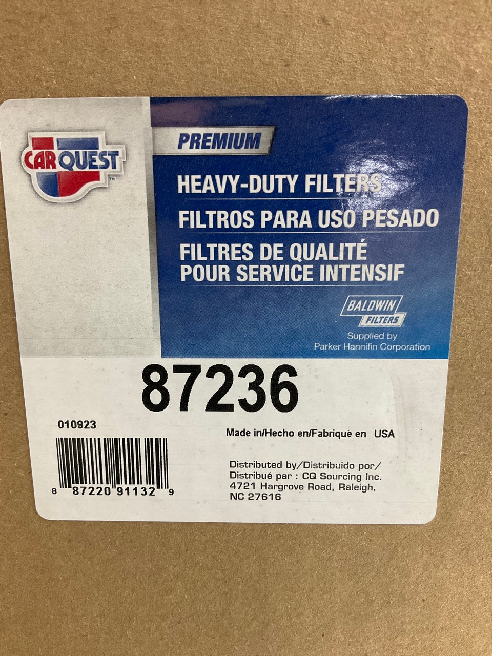 Carquest 87236 Air Filter Replaces CA6327SY 42236 A73227 LAF1845 AF726 AF4554M