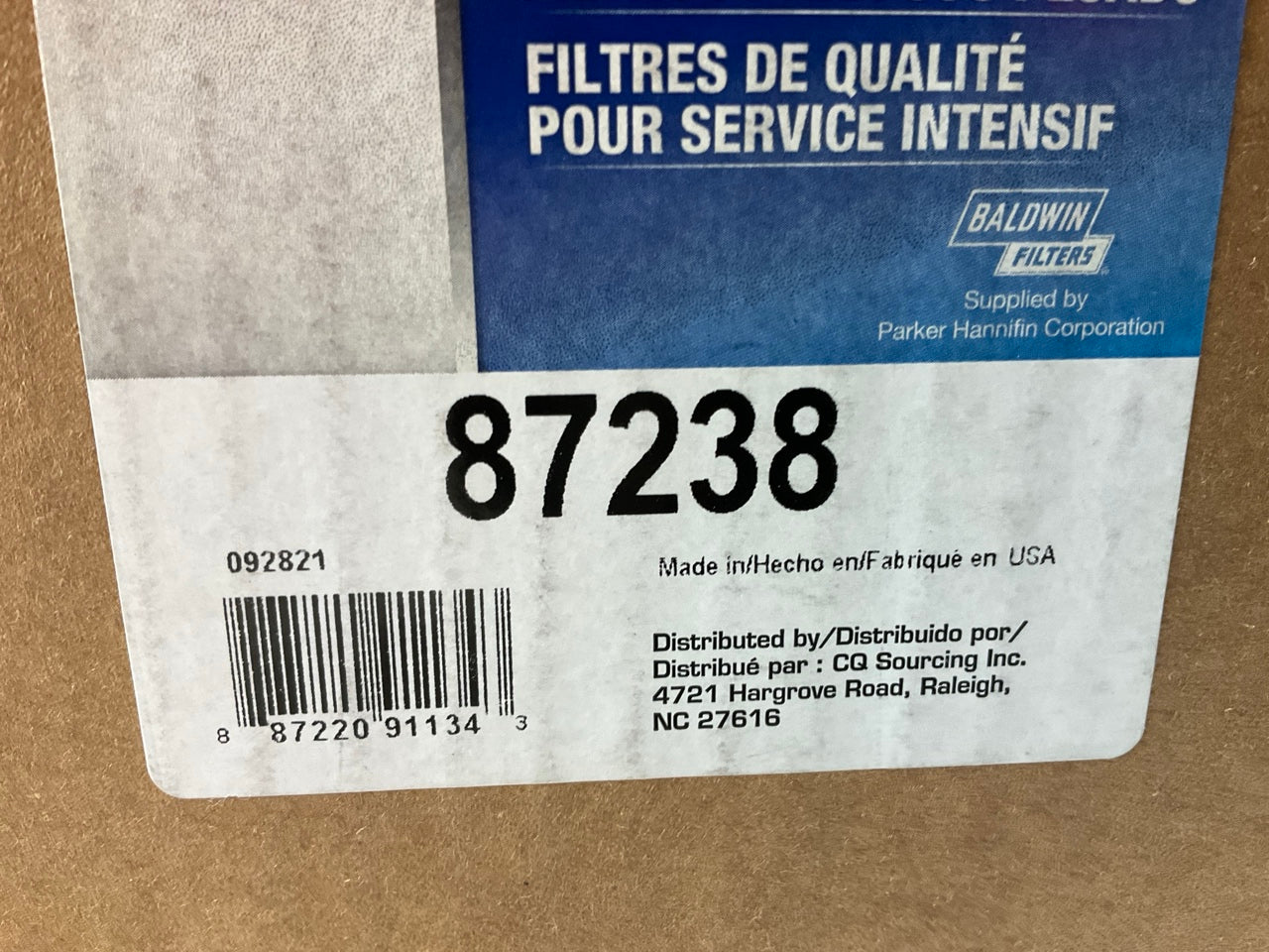 Carquest 87238 Air Filter Replaces 42238, 42575, A72922, 1W3637, 103653