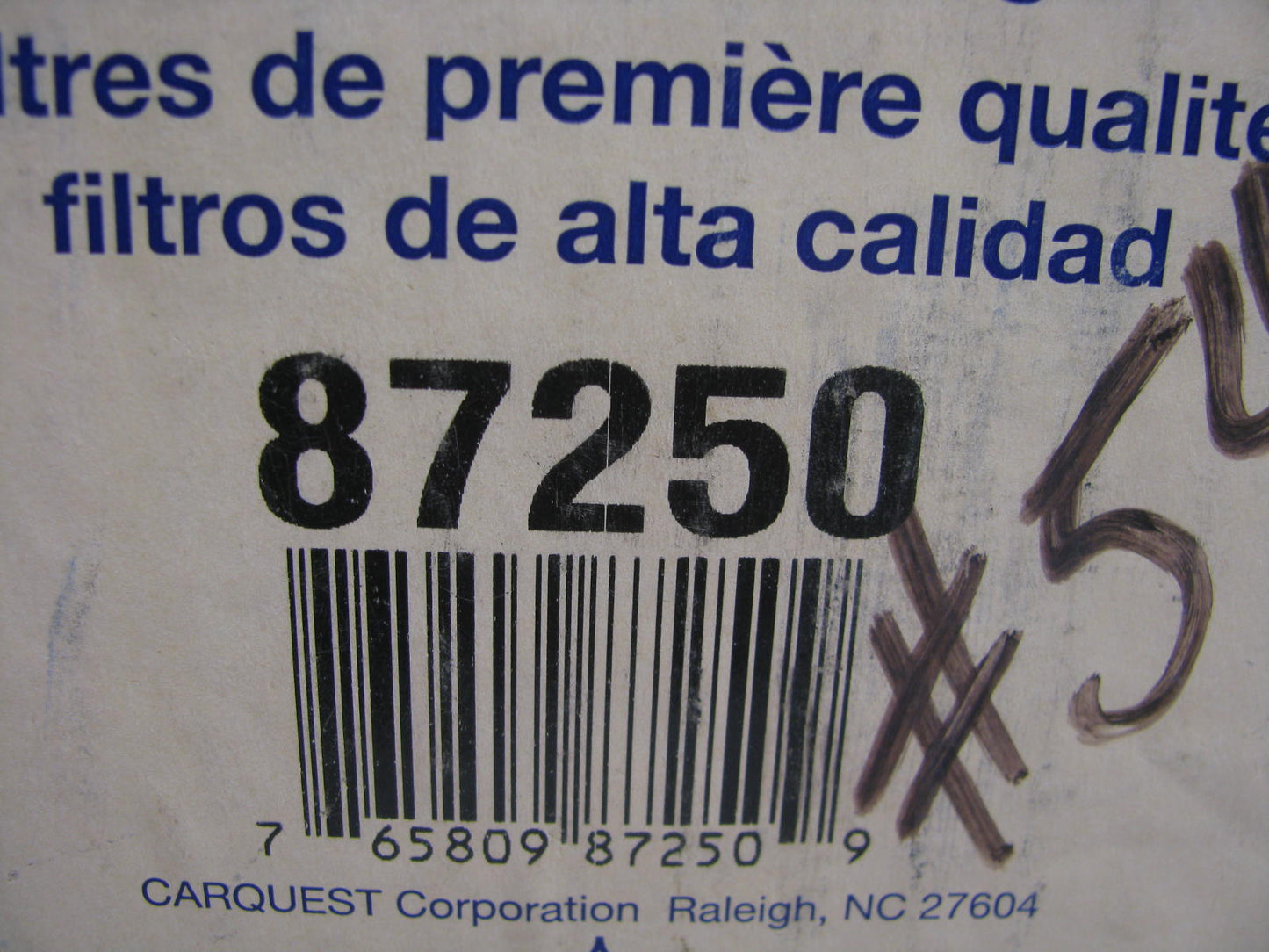 Carquest 87250 Air Filter Replaces CA240 49345 A50050 LAF240 AF30 AF4139 P616648
