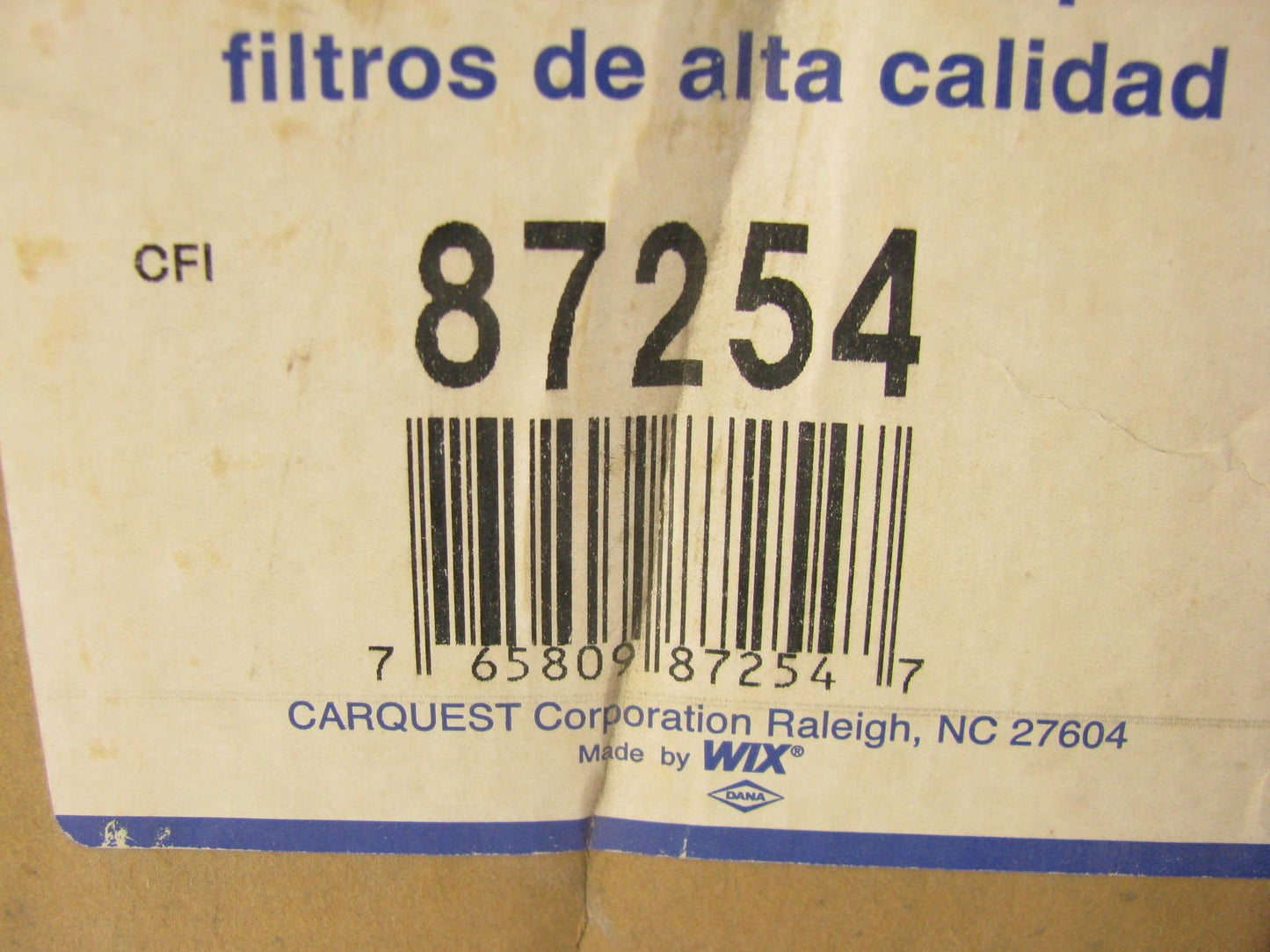 Carquest 87254 Air Filter Replaces 42254 A63229 2254 LAF7640 AF609 AF987