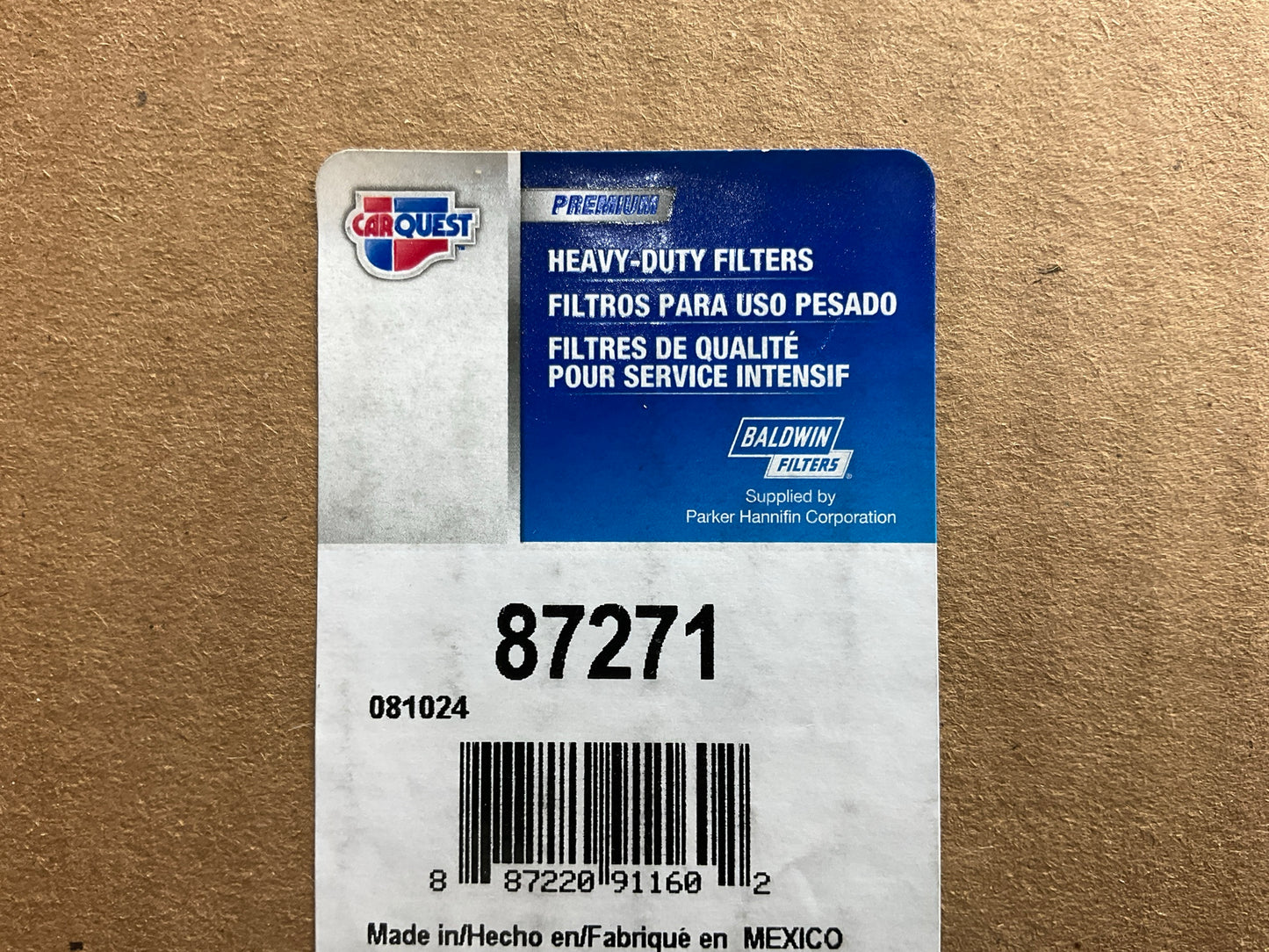 Carquest 87271 Air Filter - Replaces WIX 42271, Baldwin PA651, IH 155969C91
