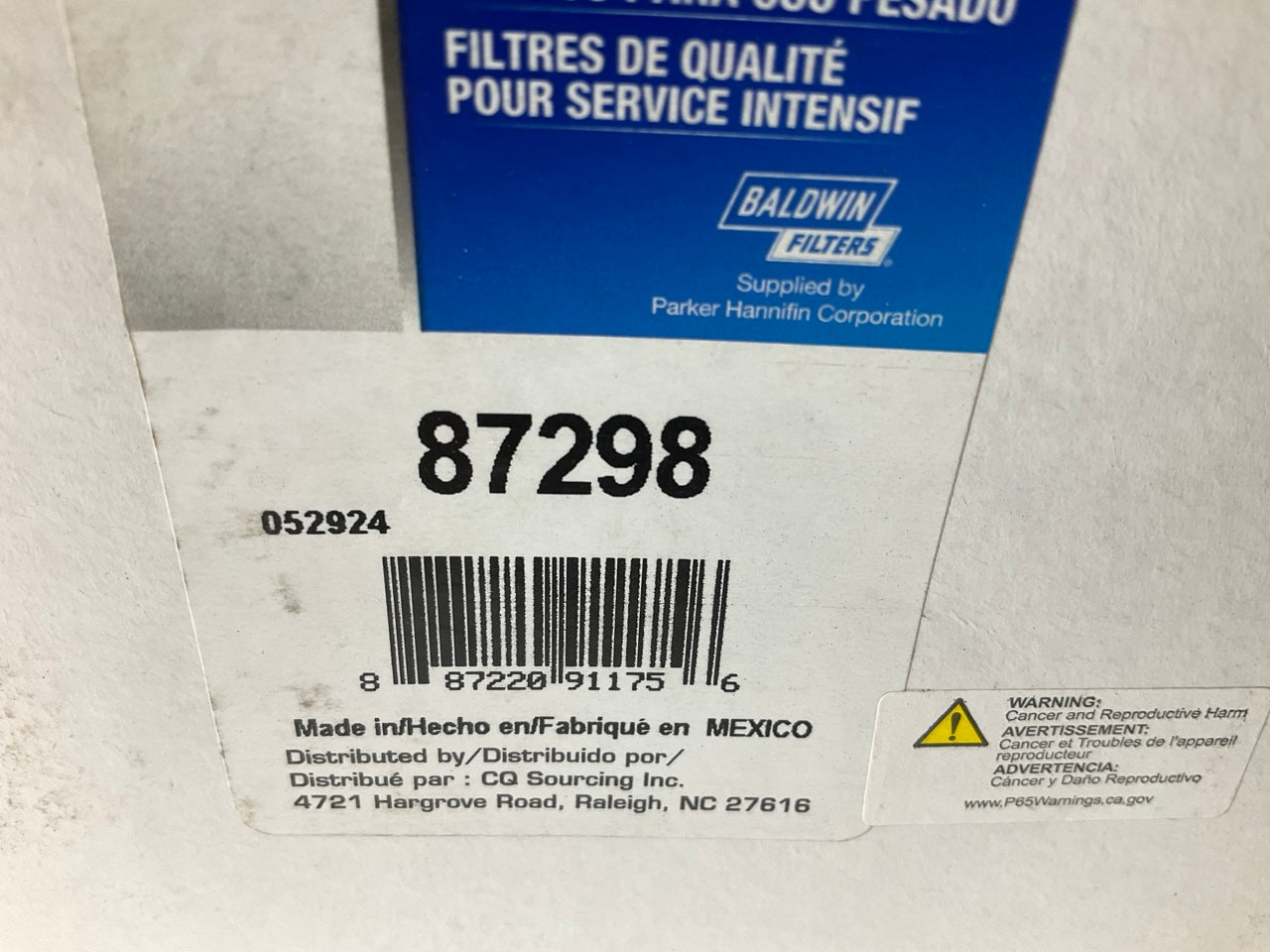 Carquest 87298 Air Filter - Replaces 42298, 277138, 277138S, 191387