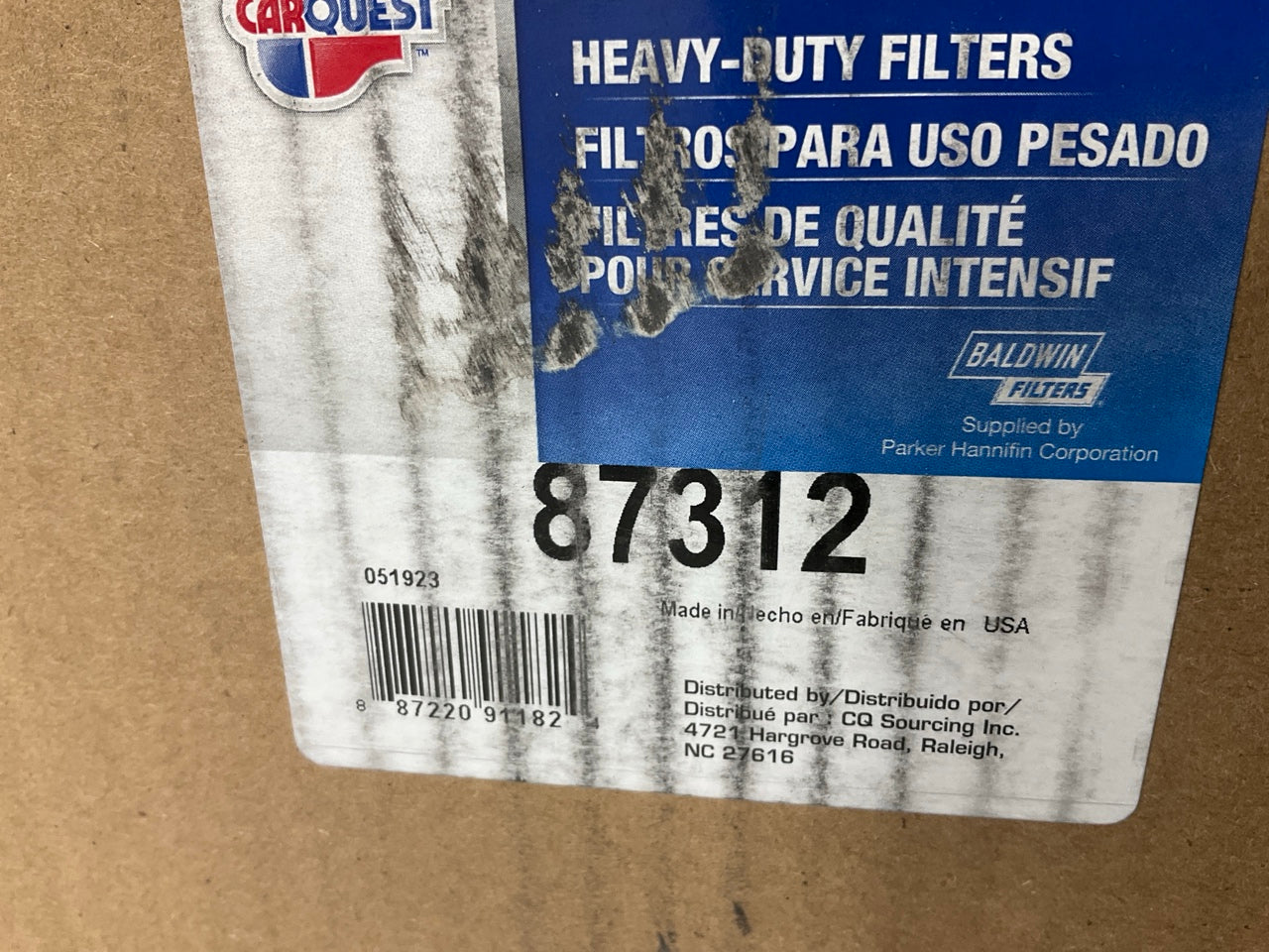 Carquest 87312 Heavy Duty Air Filter Replaces 42312, P781398, 426020A1, AF25830