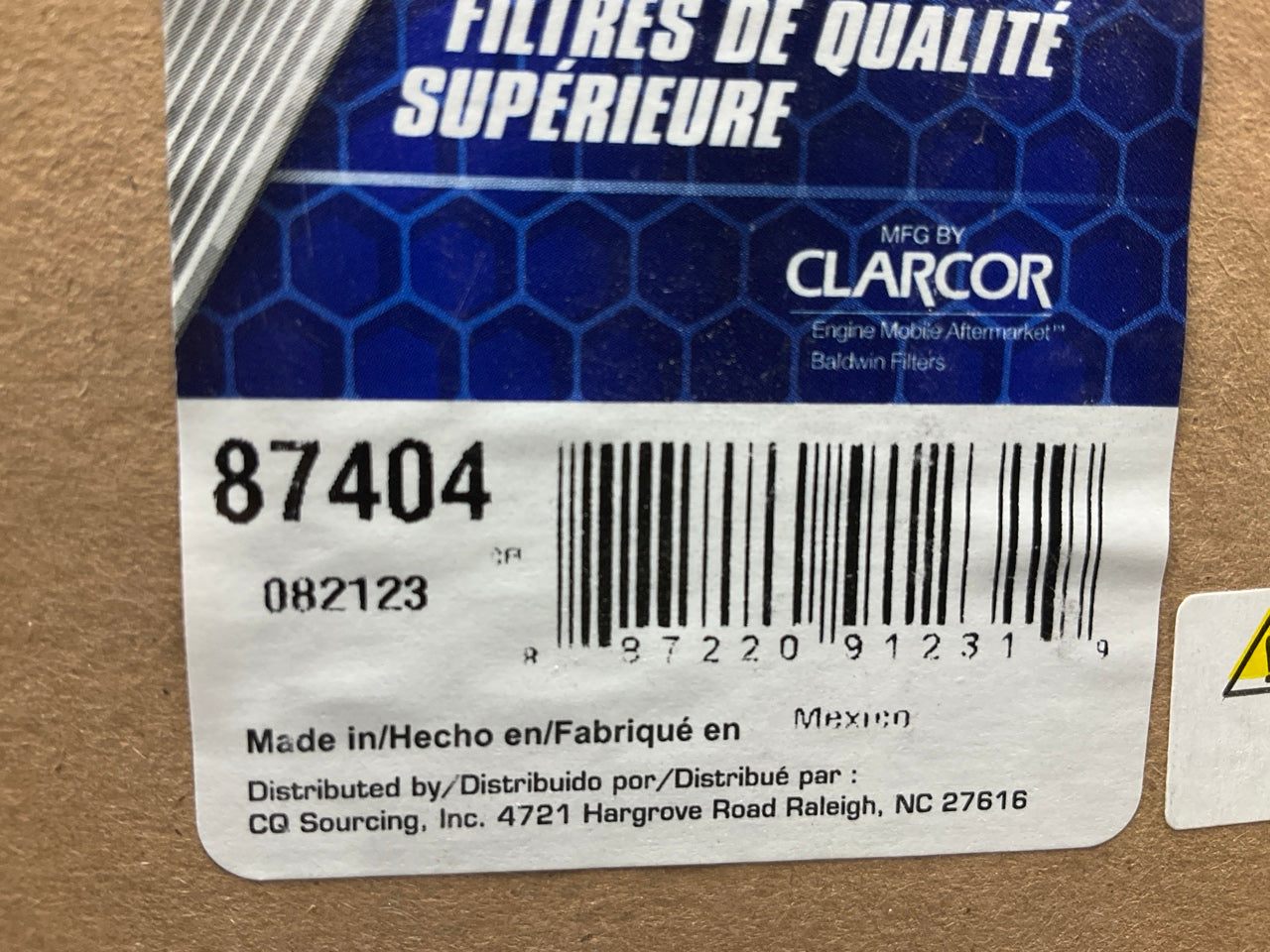 Carquest 87404 Heavy Duty Air Filter Replaces 42404, 253107, AF2484, PA3890