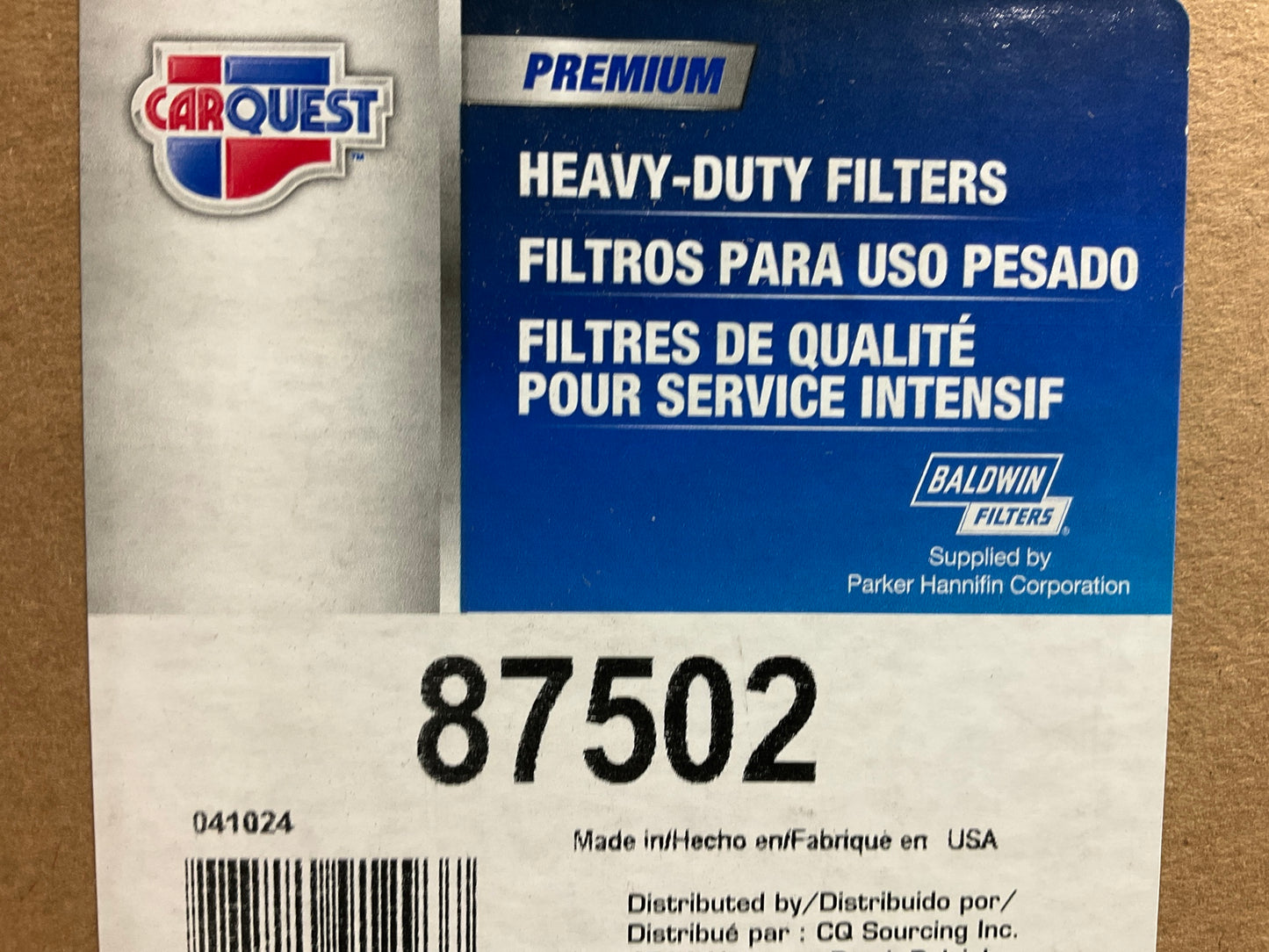 Carquest 87502 Air Filter Replaces 42502, SA10758K, AF152K, AF808K, P131359