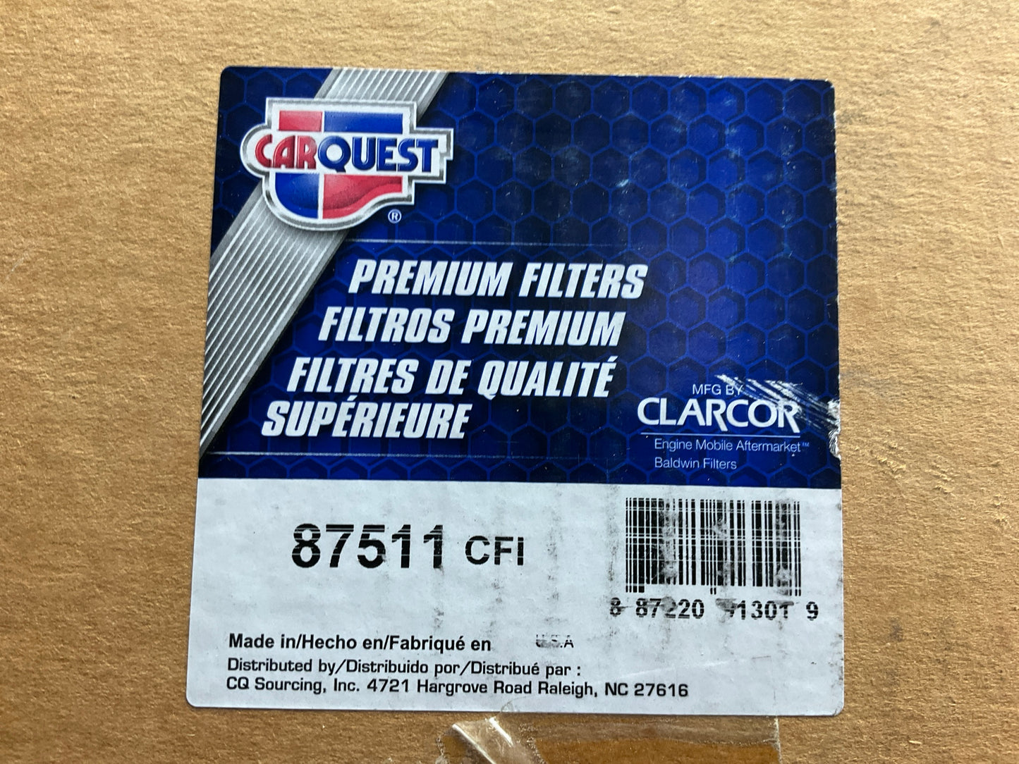 Carquest 87511 Air Filter - Replaces 42511, LAF511, PA1892FN, AH20487, AF215K