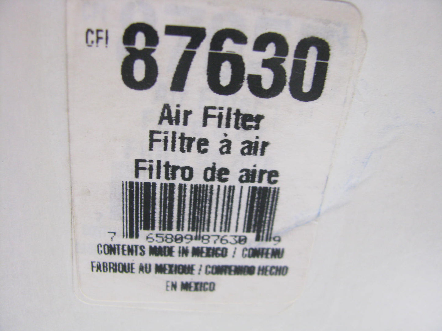 Carquest 87630 Air Filter Replaces CA2611 42630 A13346 LAF8625 AF648 AF4024