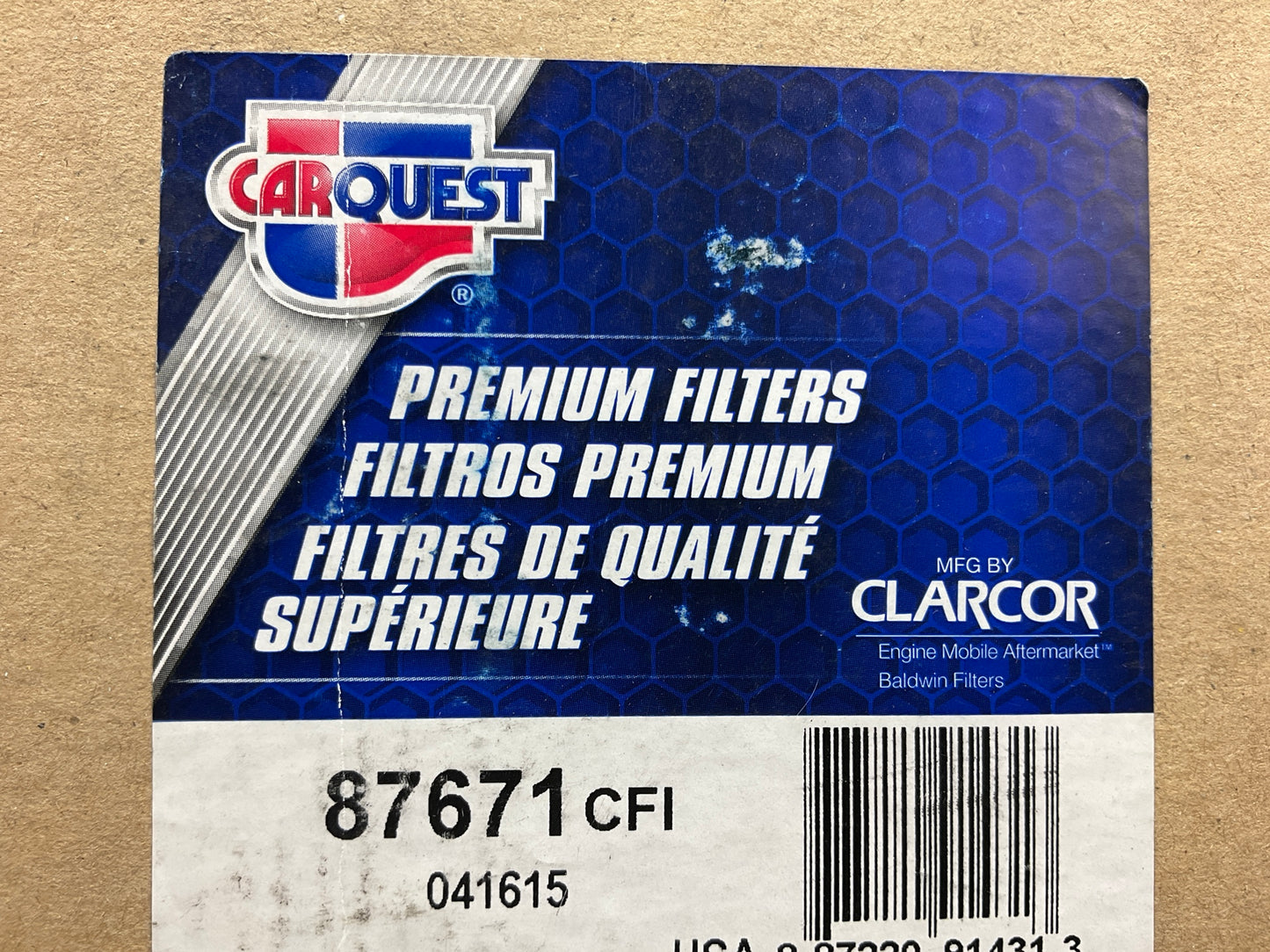 Carquest 87671 Air Filter - Replaces 42671, PA2319, CA1519SY, 3I1040, 537338R2