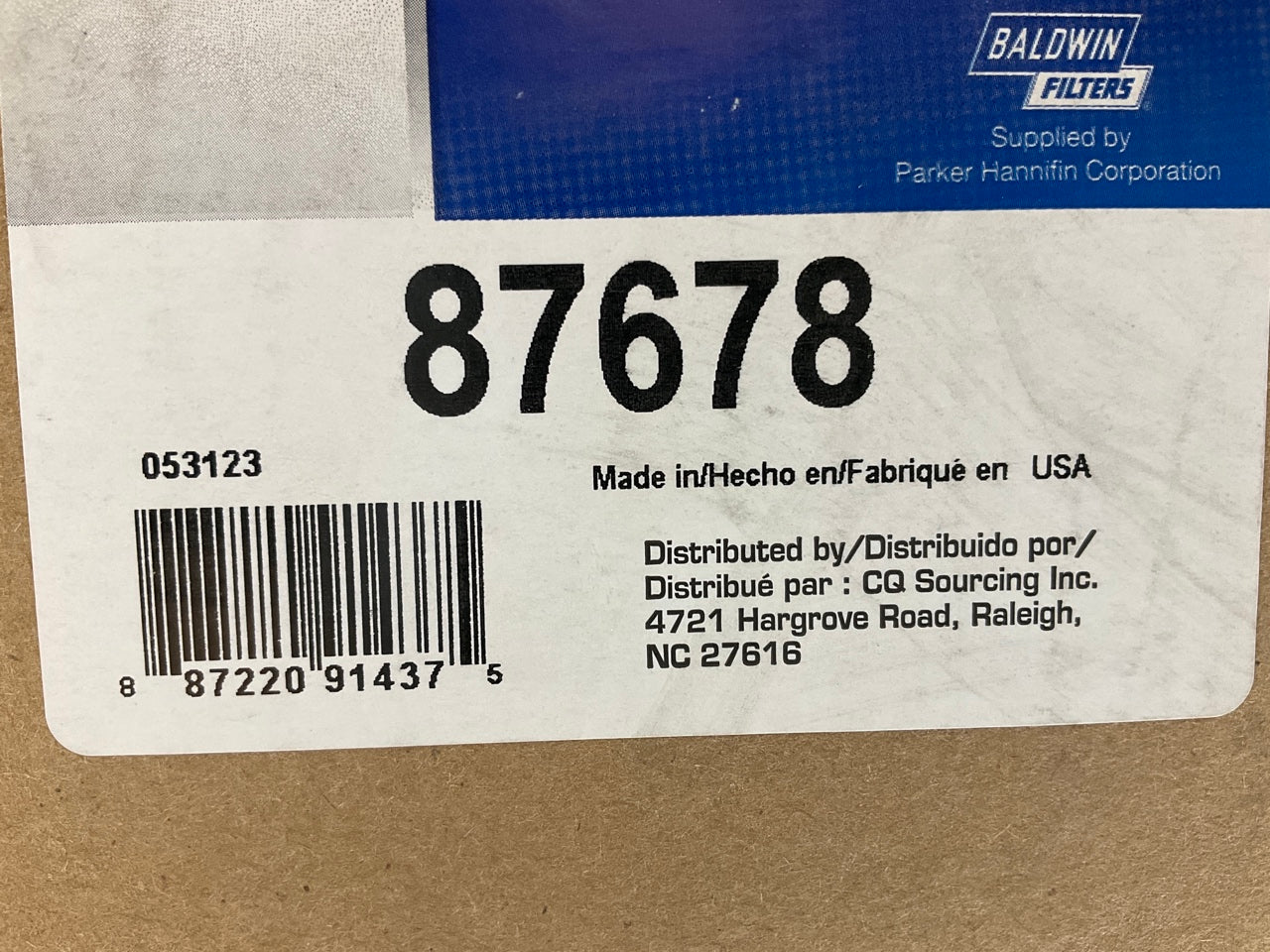 Carquest 87678 Air Filter Replaces CA1543 46557 A63520 LAF1986 AF592 AF1910M