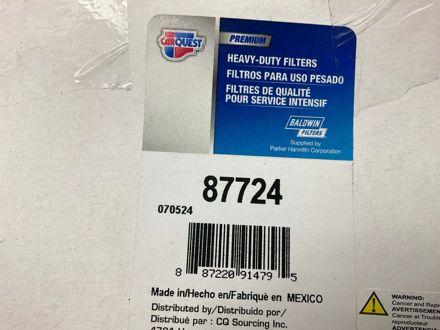 Carquest 87724 Air Filter - Replaces PA2071, P606951, CA10986, LAF22095, 42724