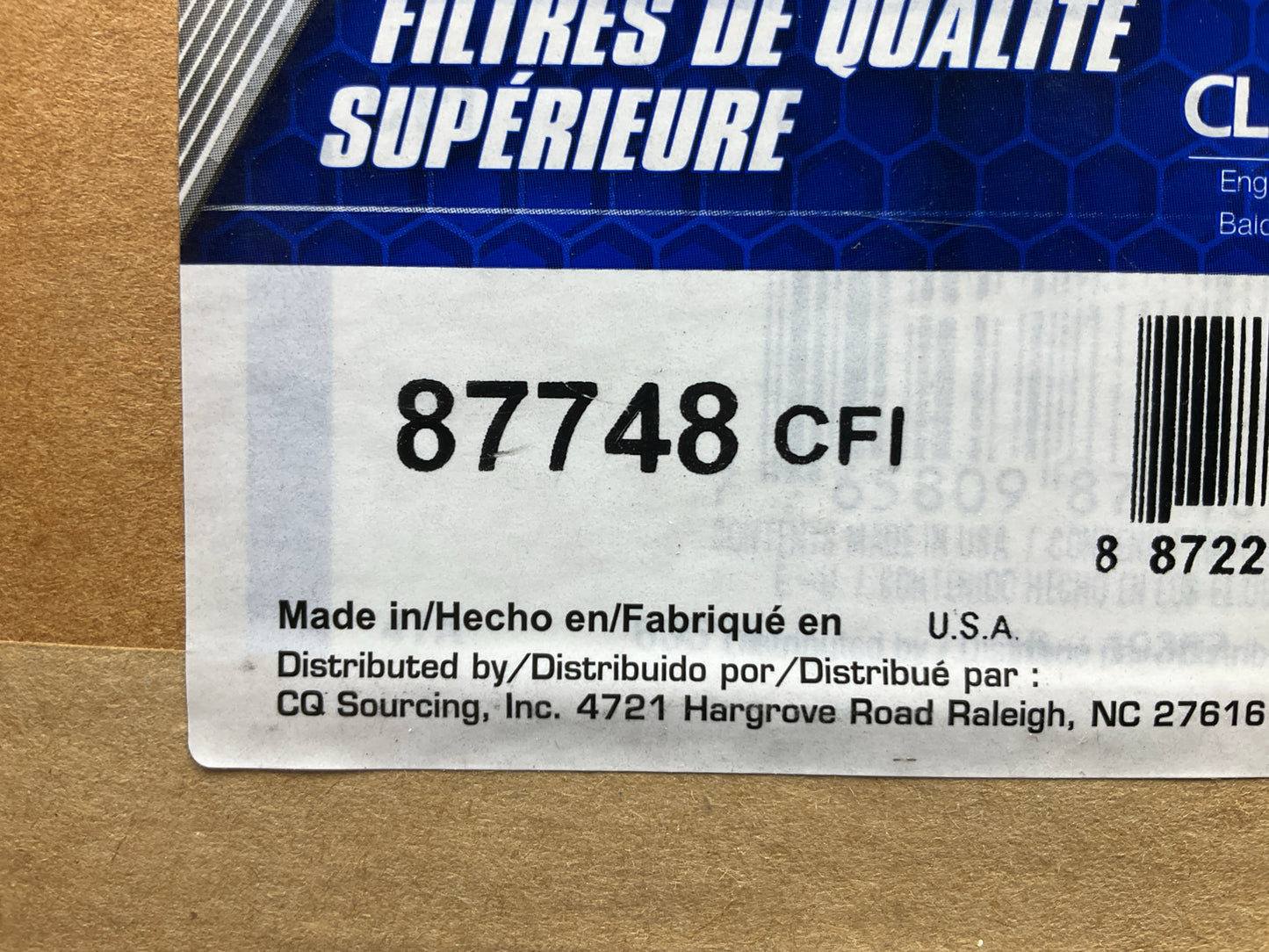 Carquest 87748 Air Filter Replaces 42748 AF2975 LAF1964 PA4615 CA7456 AF4607