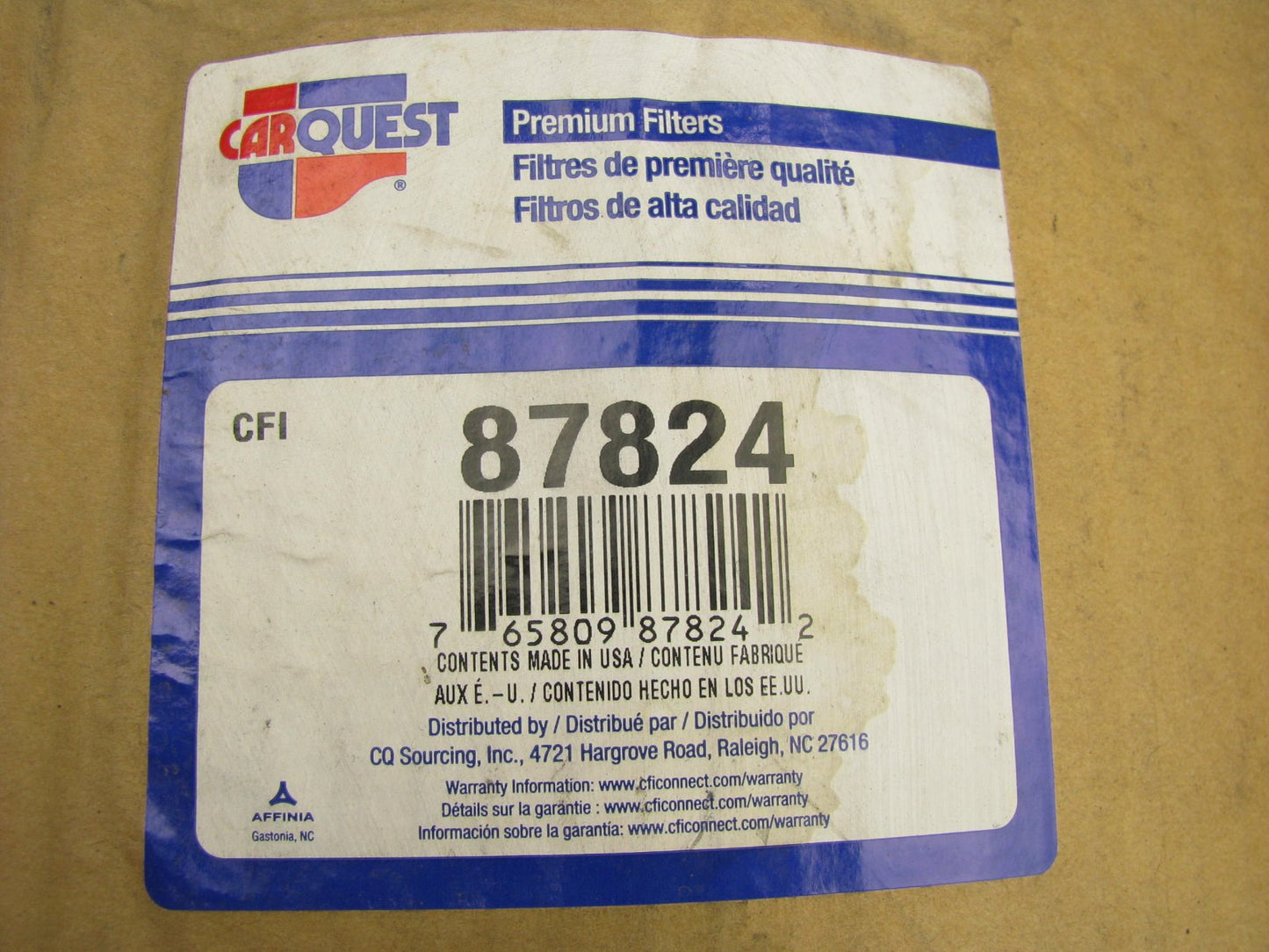 Carquest 87824 Air Filter Replaces A2031C P614876 RS4672 AF2394 42824 LAF2031