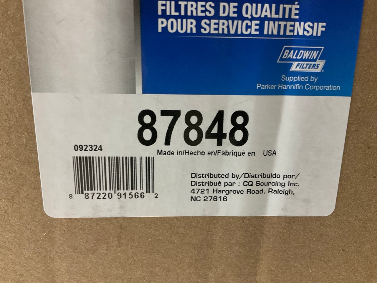Carquest 87848 Air Filter Replaces CA11124SY 42313 LAF5974 AF26208 P781102