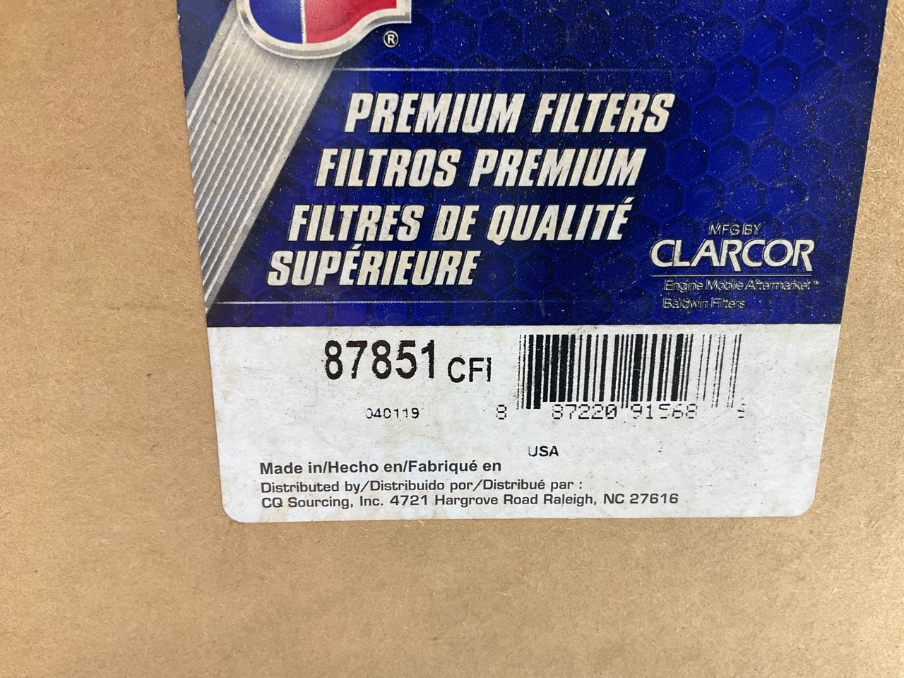 Carquest 87851 Heavy Duty Air Filter Replaces 42851 AF2083 LAF851 AF134 CA223