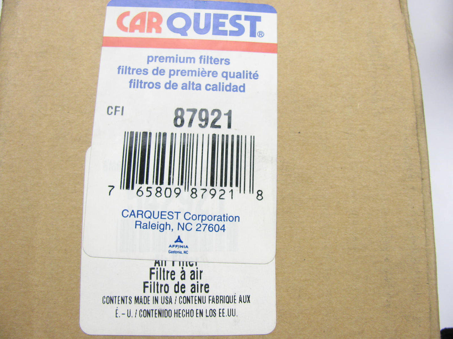 (2) Carquest 87921 Air Filters Replaces CA7137SY 42921 A63314 LAF8663 AF744