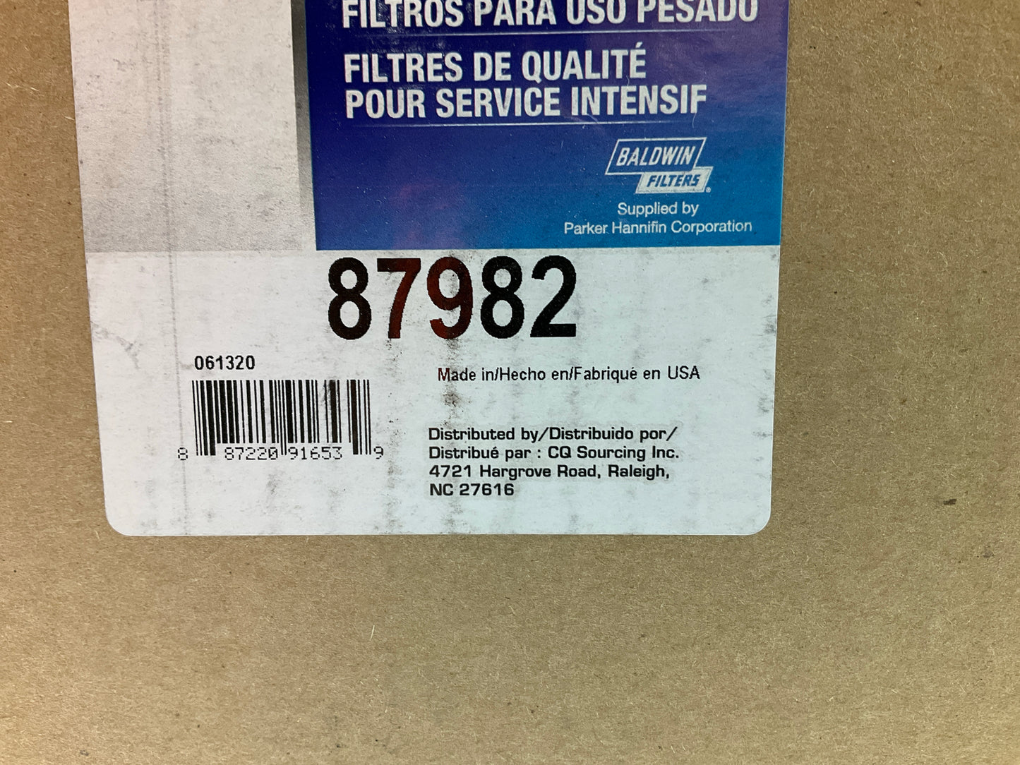 Carquest 87982 Air Filter - Replaces 42982, LAF991, 3103262, 3103261, 3022209
