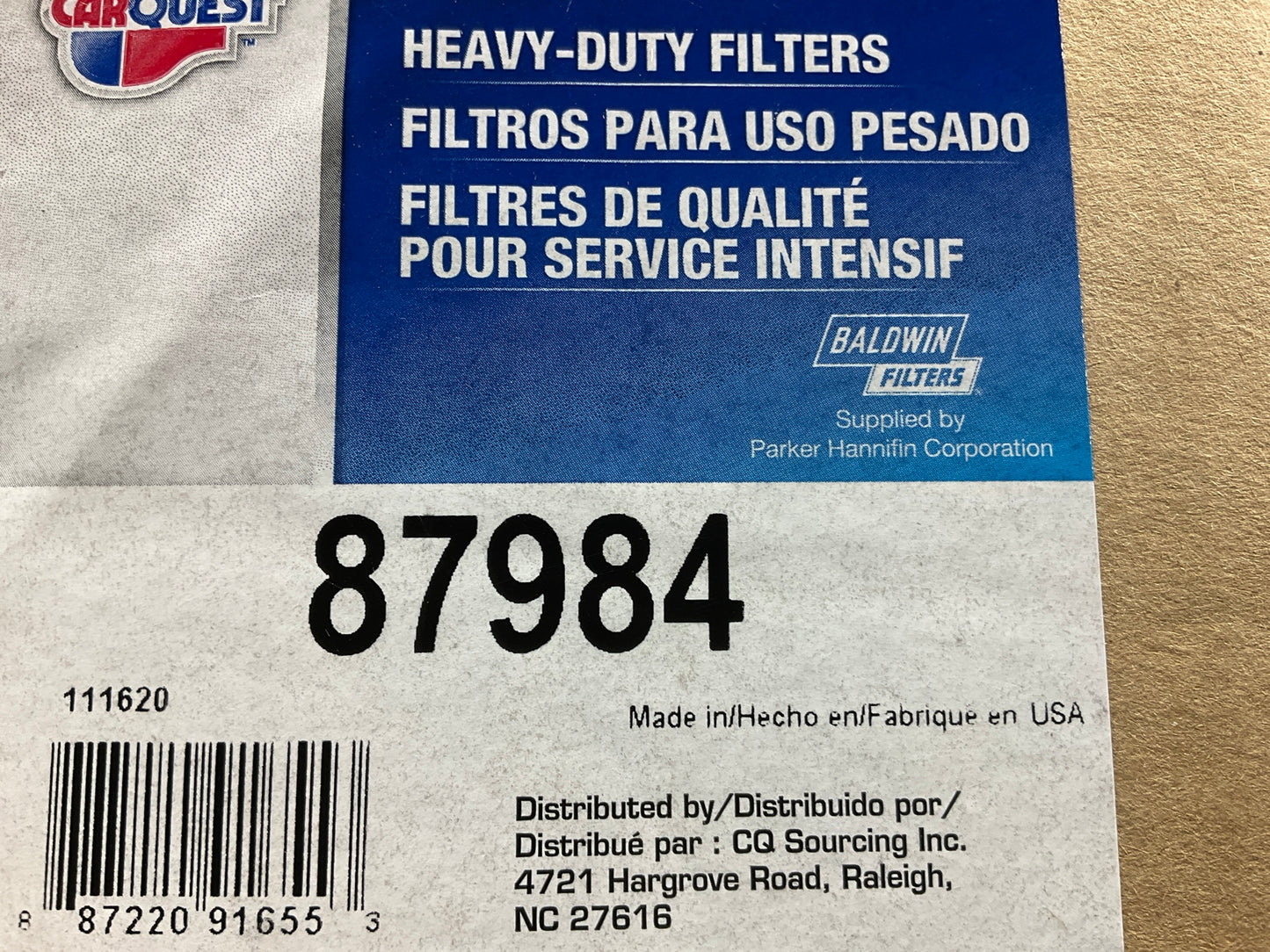 Cosmetic Damage - Two Dents - See Photos - Carquest 87984 Air Filter Wix 42984