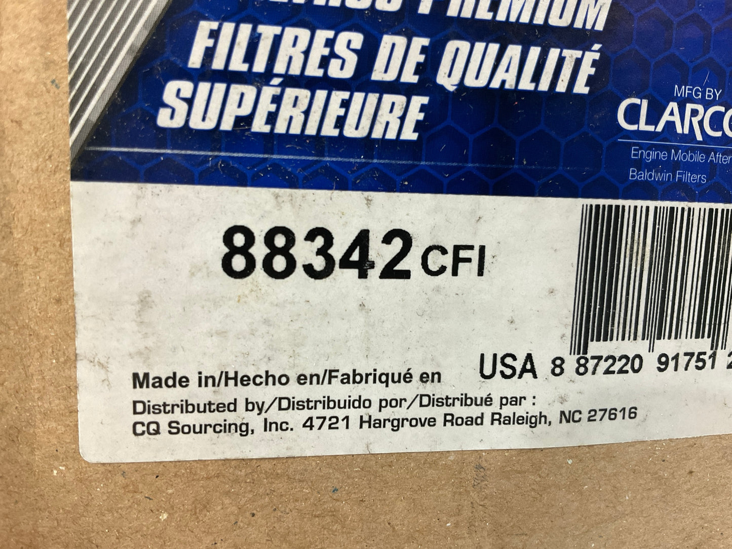 Carquest 88342 Heavy Duty Air Filter Replaces 46342 PA2594 P270334 3I0956 PA2594