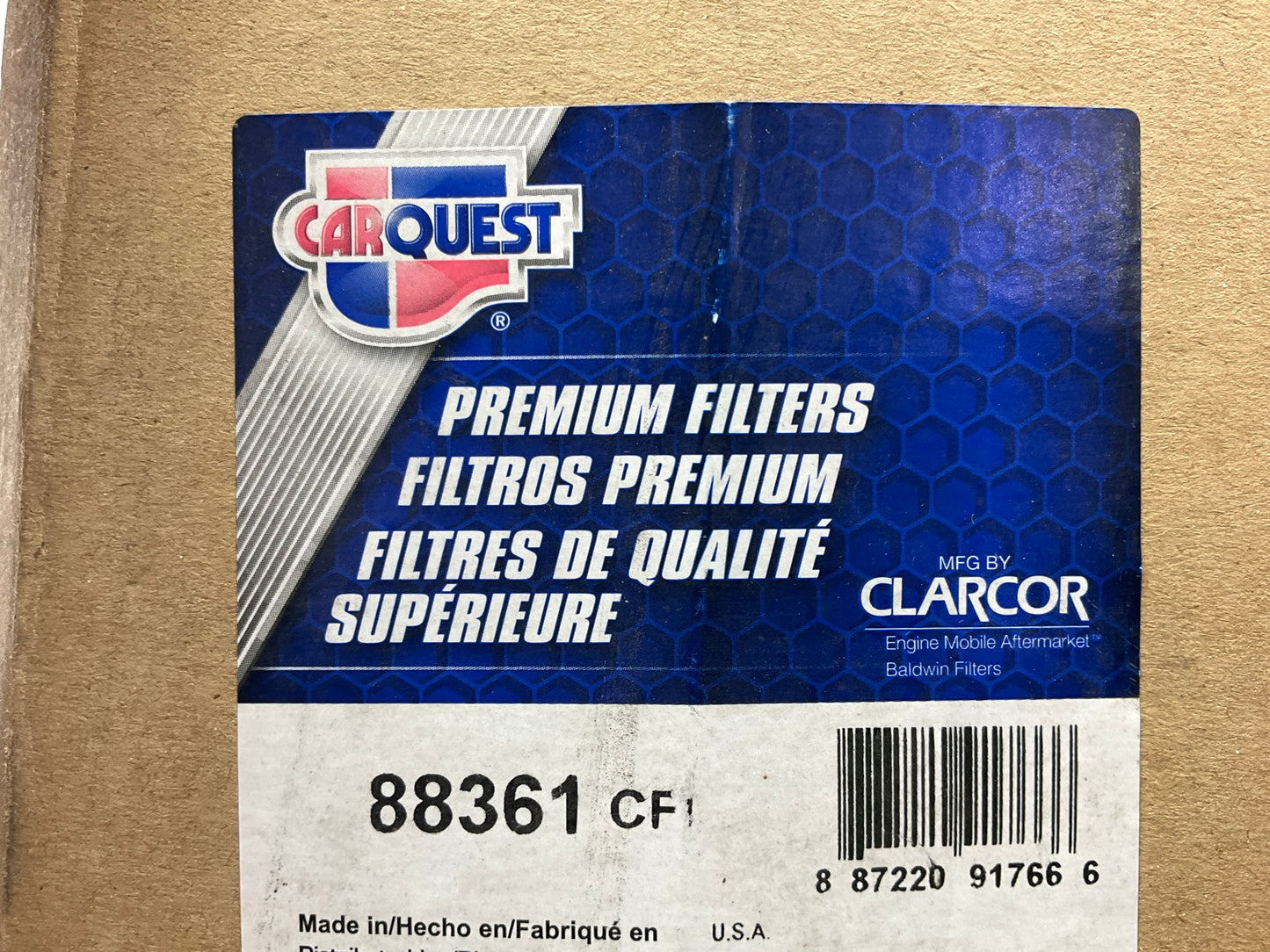 Carquest 88361 Air Filter - Replaces PA3969, LAF8425, 9126108200, 46361, PA3969