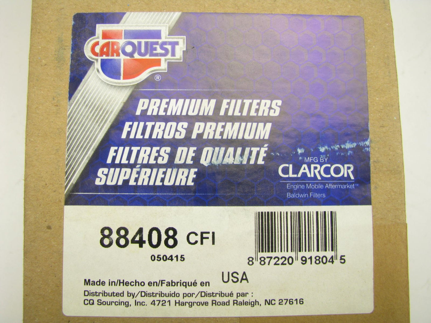 Carquest 88408 Air Filter For Massey Ferguson Tractor MF-Series Wix 46408