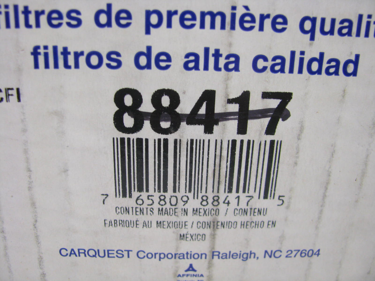 Carquest 88417 Air Filter Replaces CA7438 46417 PA25042 LAF1617 AF994F P536434