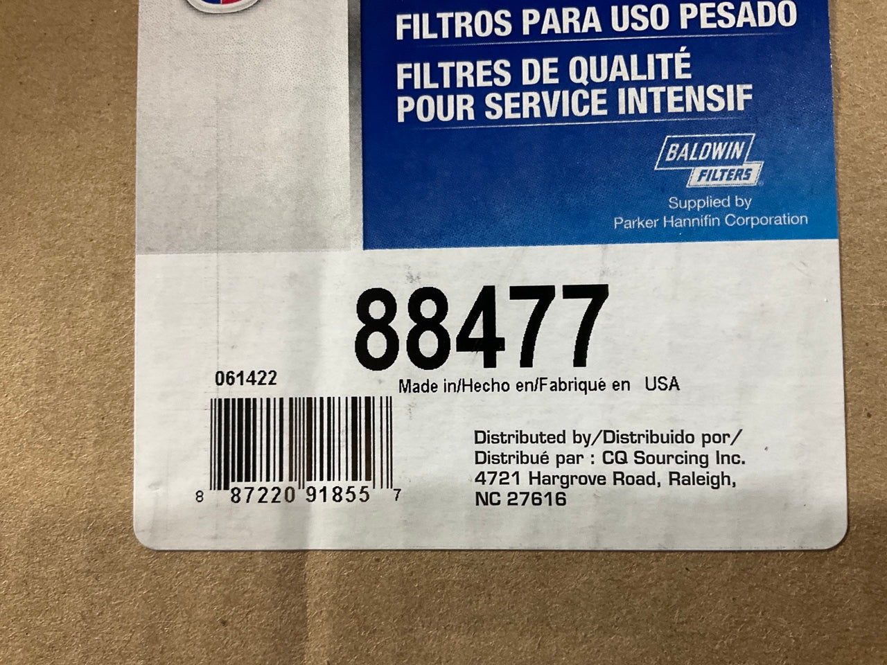 Carquest 88477 Air Filter Replaces RS3509 6I-0274 AF25132M AF2205 6477 A55012