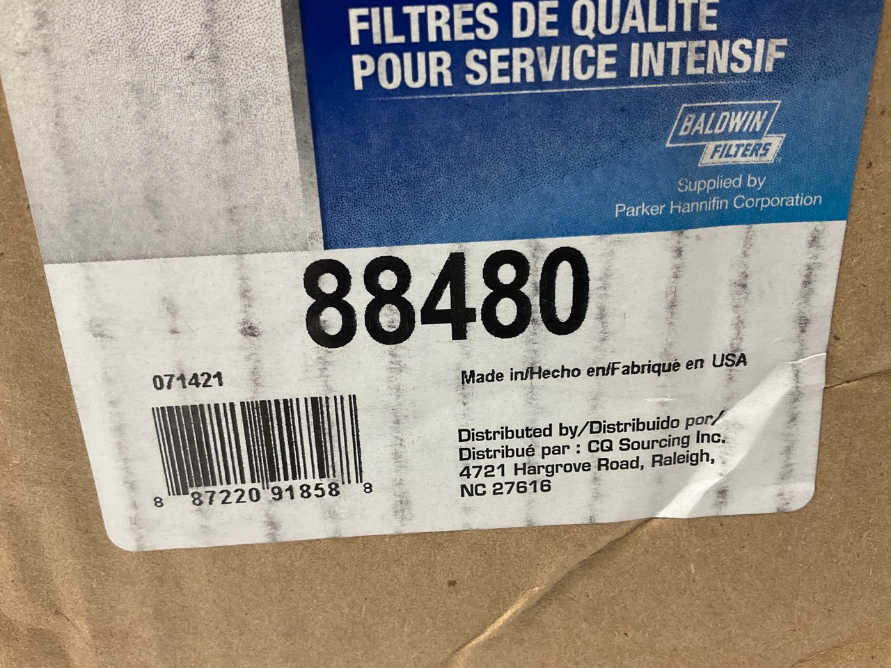 Carquest 88480 Air Filter - Replaces 46480, LAF5042, P776730, PA3608FN