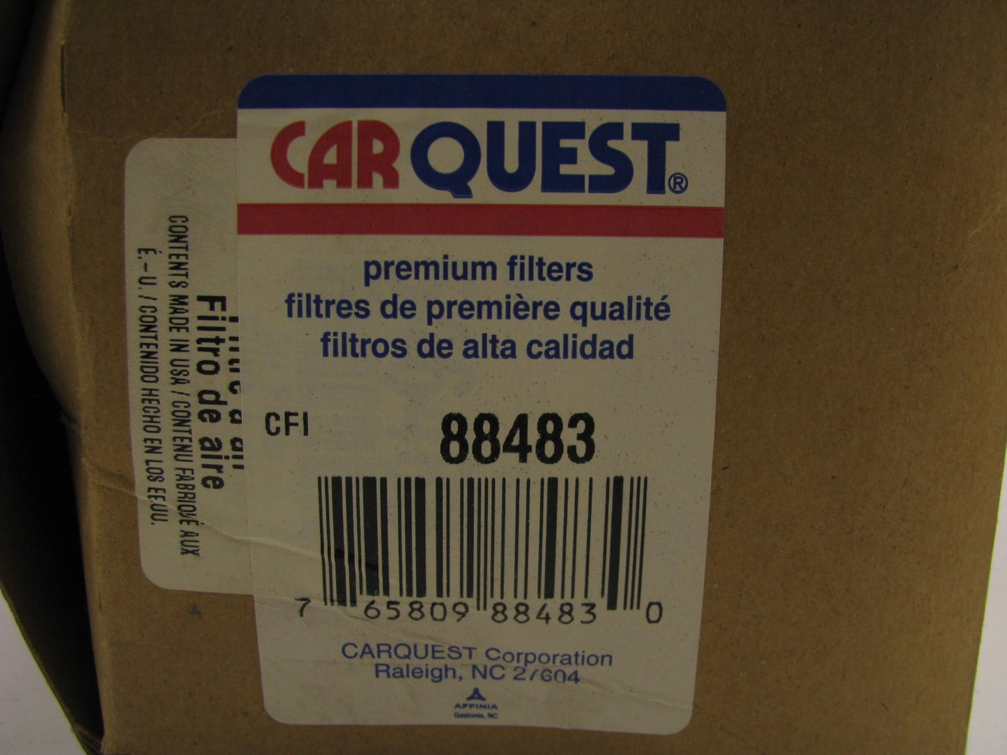 Carquest 88483 Air Filter Replaces: 46483 PA3792 P606953 AF25578 AF1169 LAF8772
