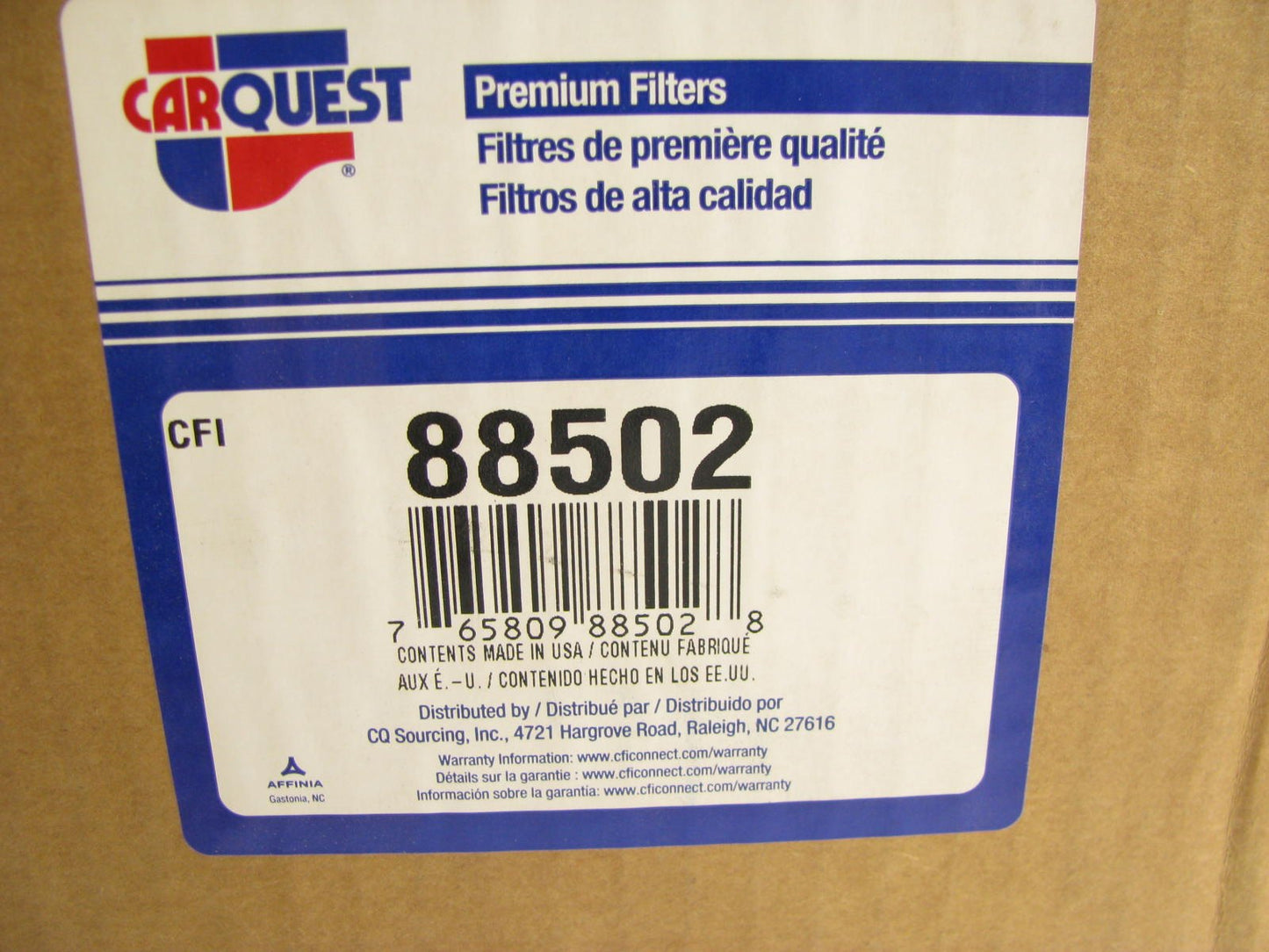 Carquest 88502 Air Filter Replaces: 46502, A65183, 6502, LAF8083, PA3491, AF2393