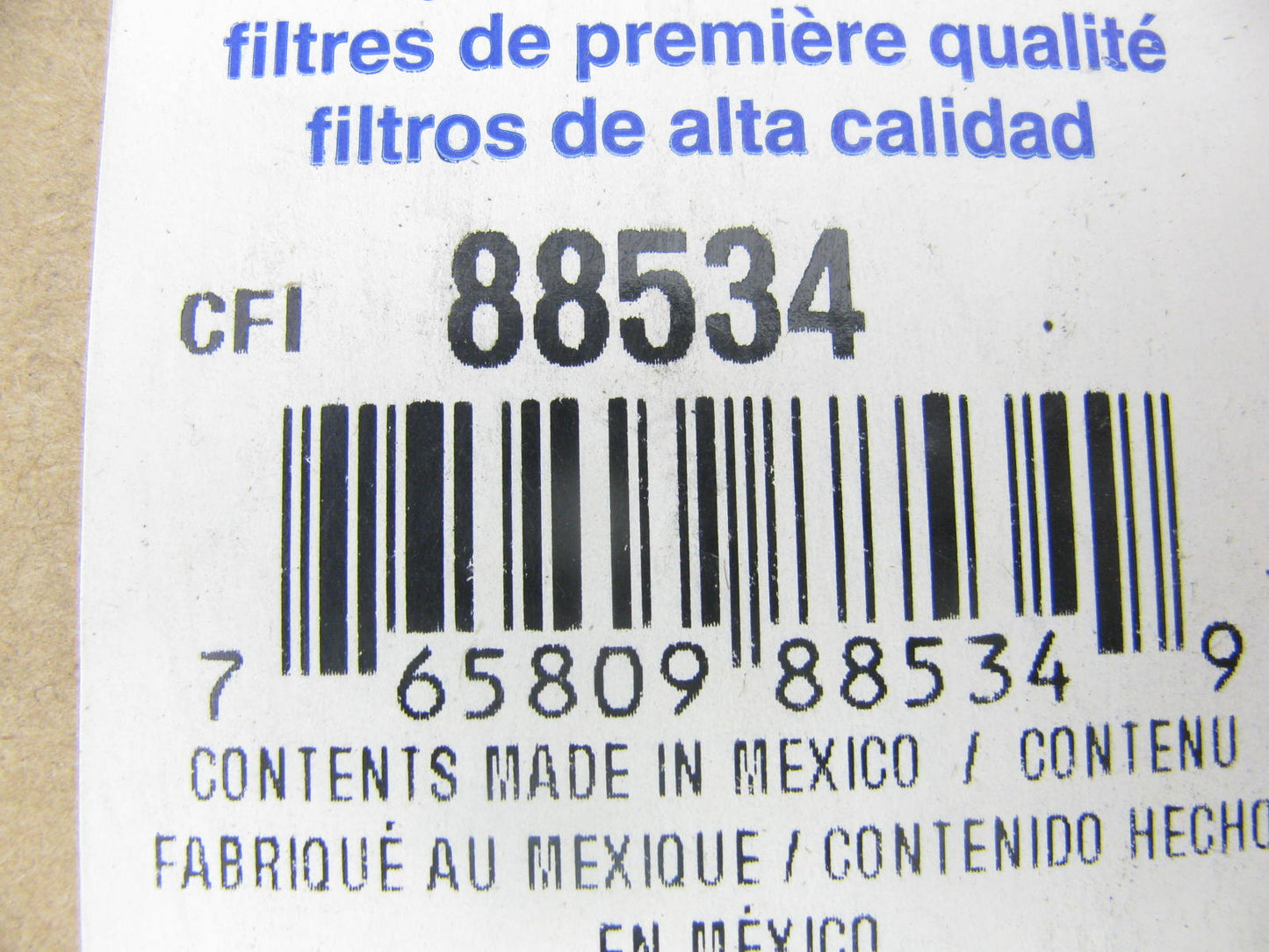 Carquest 88534 Air Filter Replaces CA4262SY 46534 LAF3710 AF597 AF1835 P526504