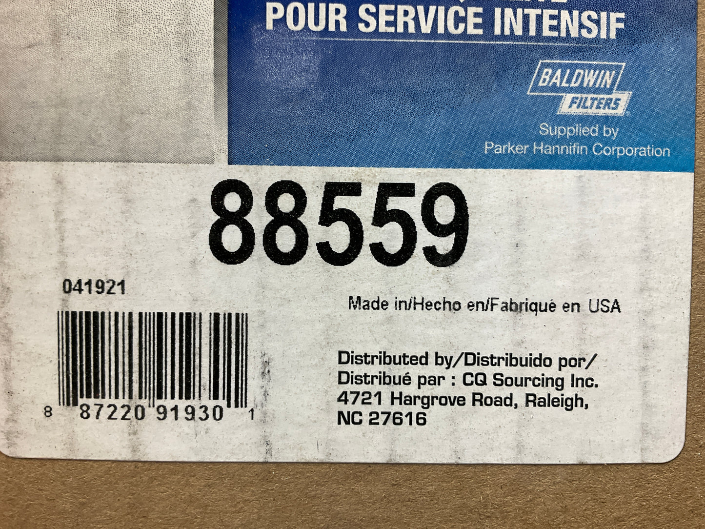 Carquest 88559 Air Filter Replaces RE4631, 46559, LAF8238, 6559