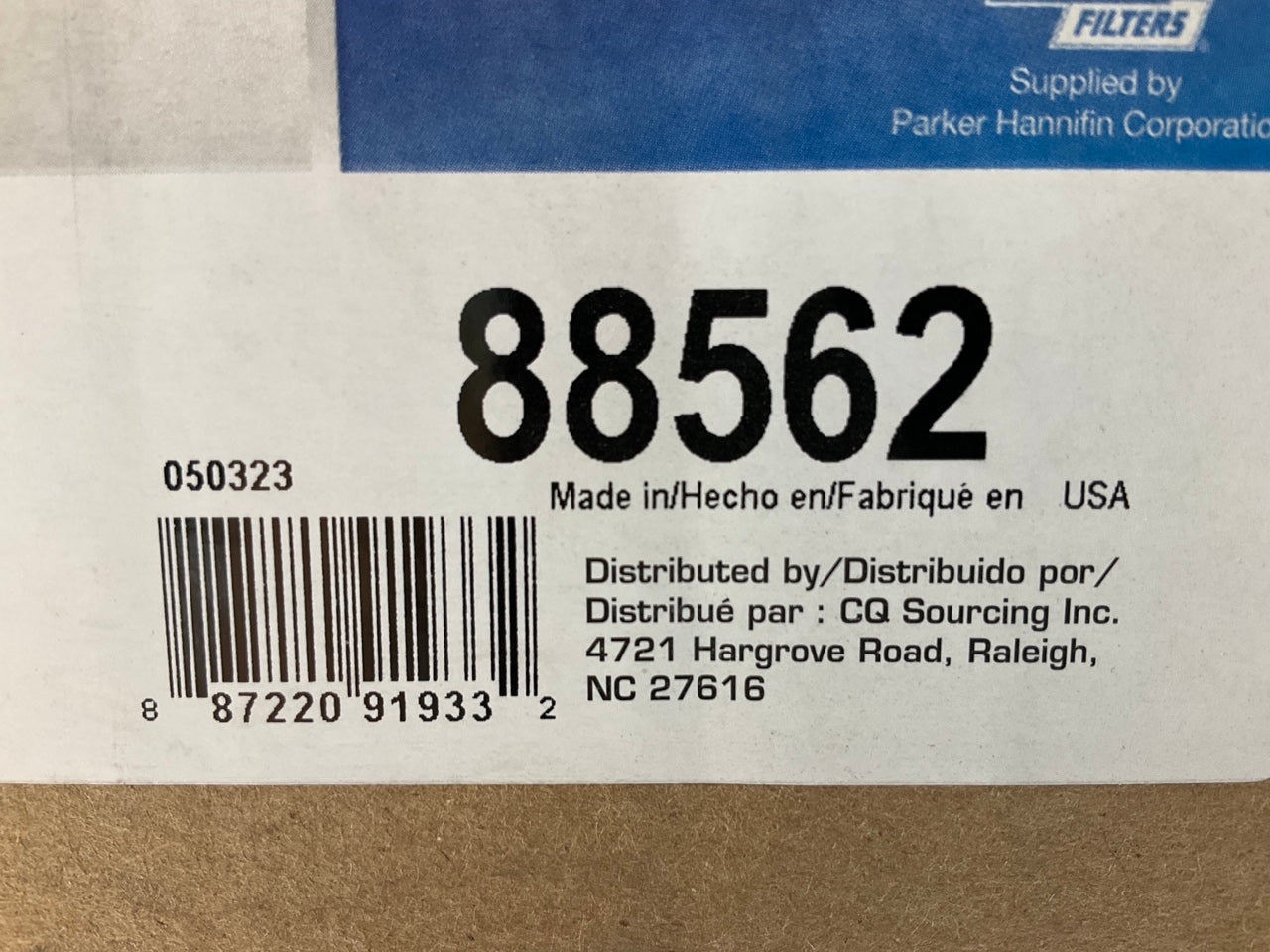 Carquest 88562 Air Filter Replace 110-6326 P772580 P828889 AF25292 AF25352 46562