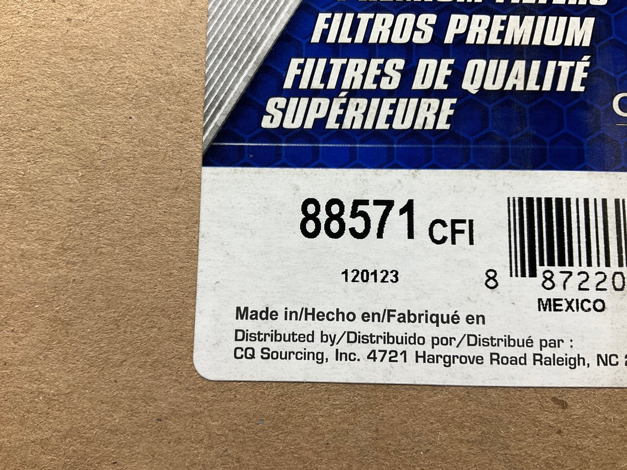 Carquest 88571 Cabin Air Filter - Replaces PA2572, 3I0198, 6P1290, P126227 46571