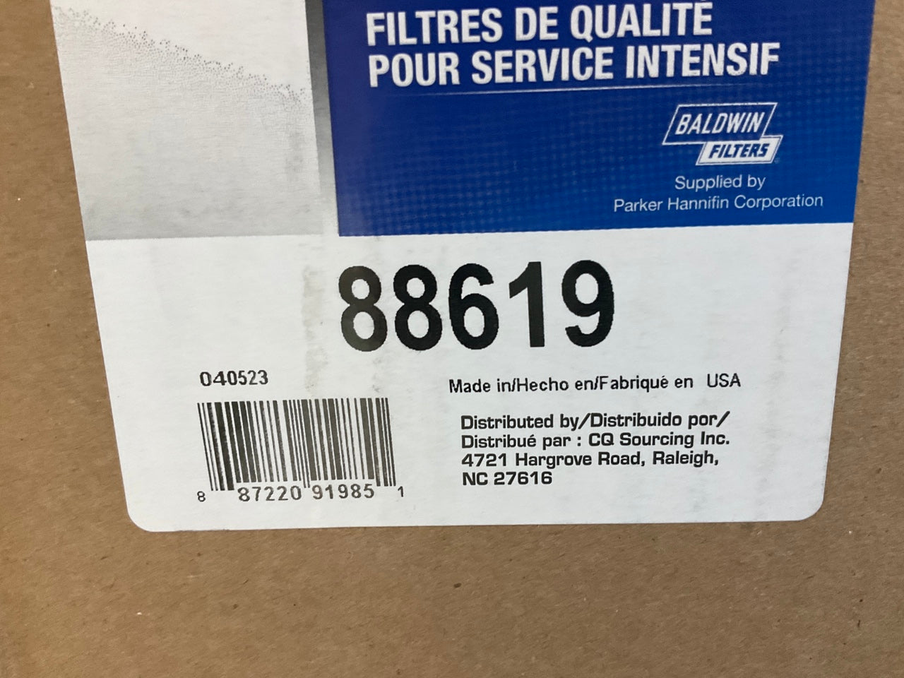Carquest 88619 Heavy Duty Air Filter Replaces Wix 46619, Donaldson P525943