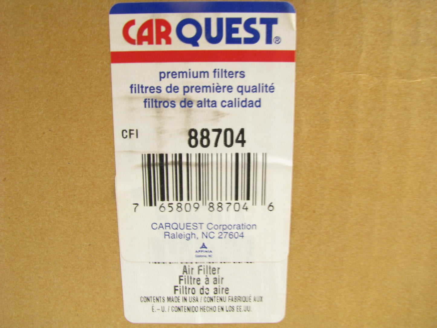 Carquest 88704 Air Filter Replaces: 46704, PA2567, 3I0300, LAF4121, A74539