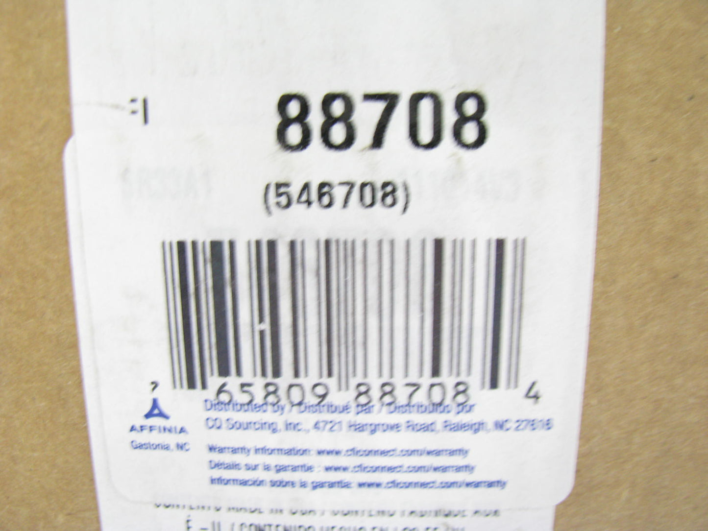 Carquest 88708 Air Filter Replaces 46708 CA8596 46761 LAF8149 RS3884 P781039