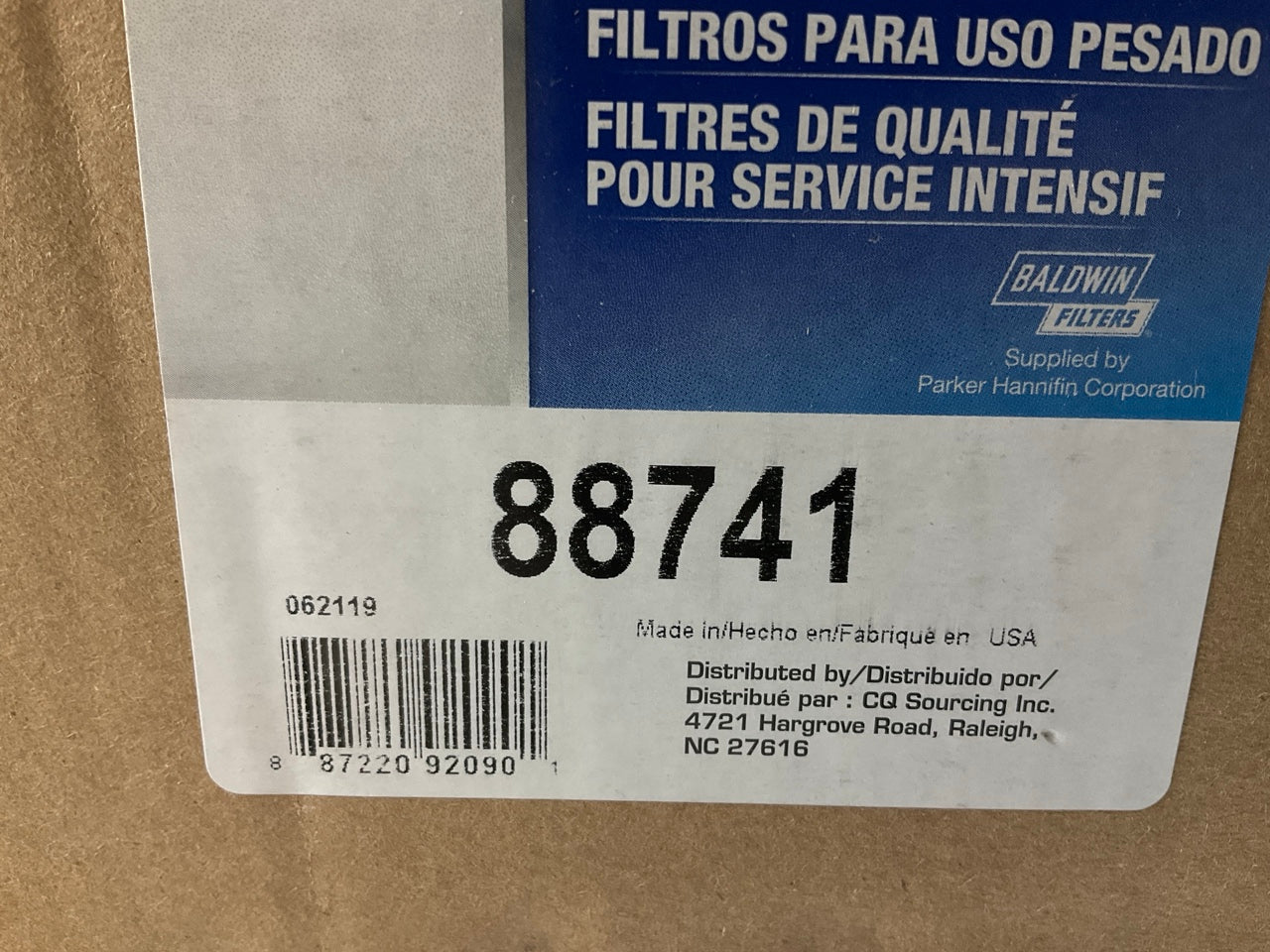 Carquest 88741 Air Filter Replaces Wix 46741, PA2776, P771558, AF1802