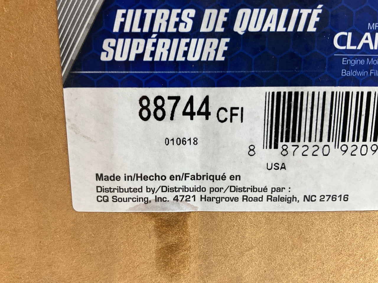 Carquest 88744 Air Filter Replaces RS3517, P532966, CA8193, WIX 46744