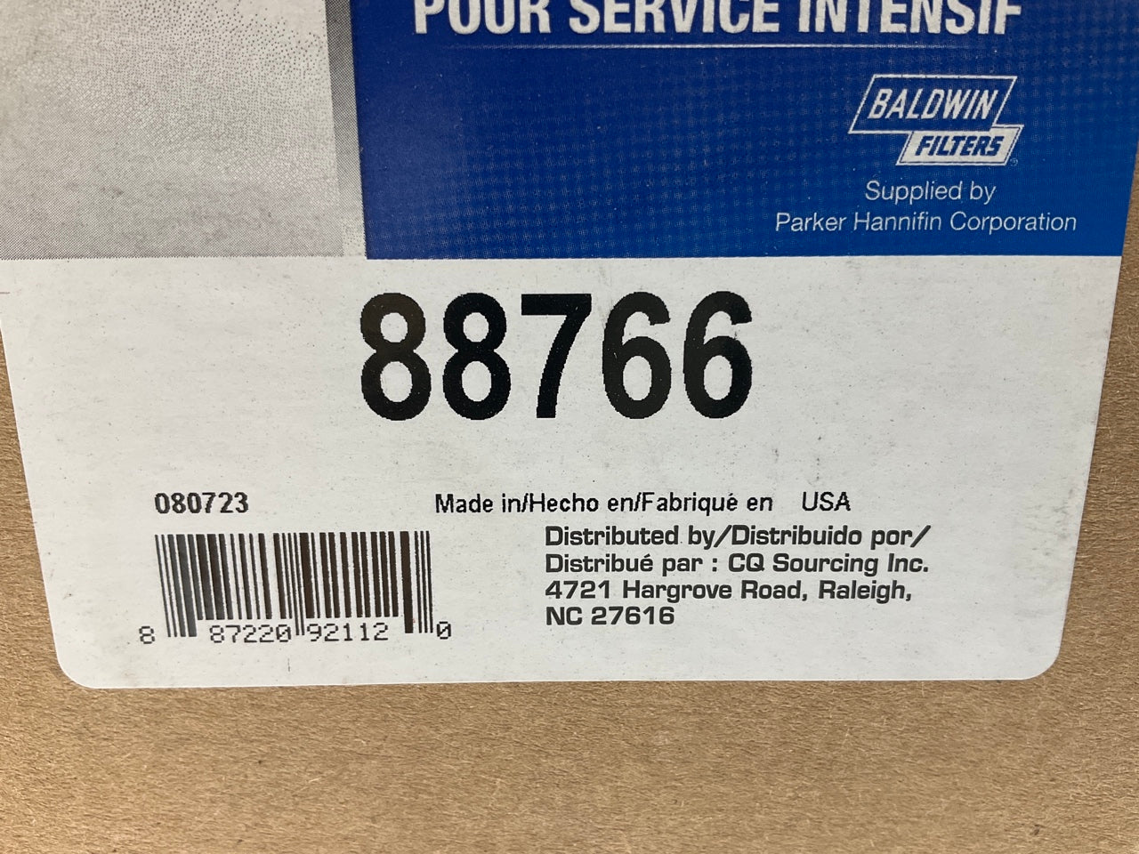 Carquest 88766 Air Filter Replaces AT203470 46766 LAF5932 AF2353 130-4679