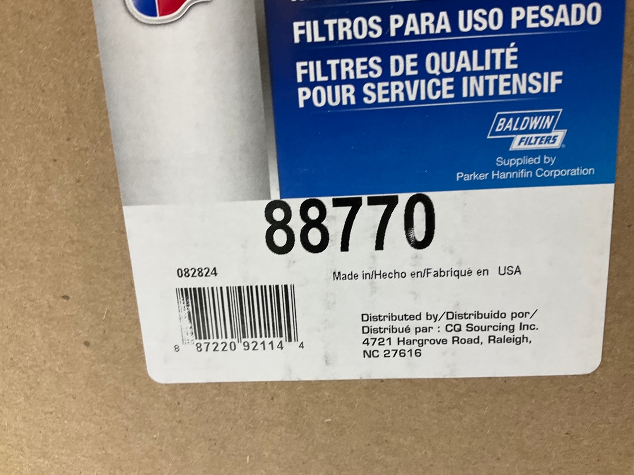 Carquest 88770 Air Filter Replaces: 49770 6770 LAF8150 RS4638 AF25627 P777868