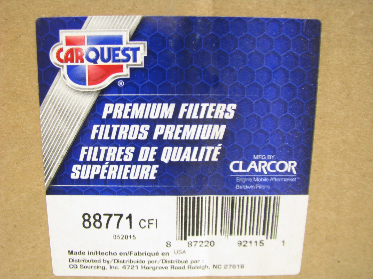 Carquest 88771 Air Filter Replaces: 46771 LAF8693 RS4639 AF2362 AF25468 RS4639