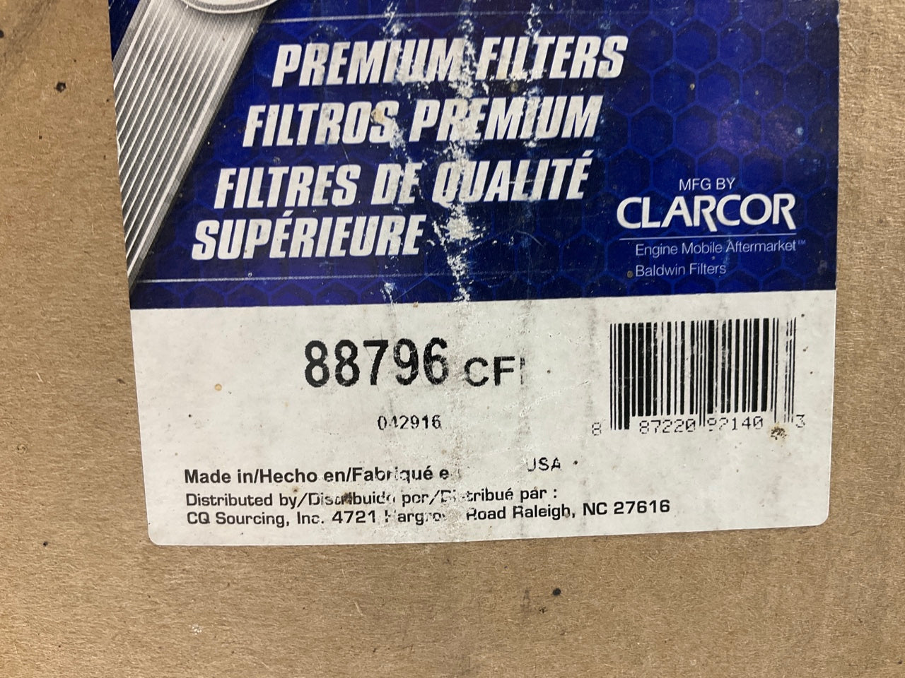 Carquest 88796 Air Filter - Replaces BALDWIN PA2491, WIX 46796