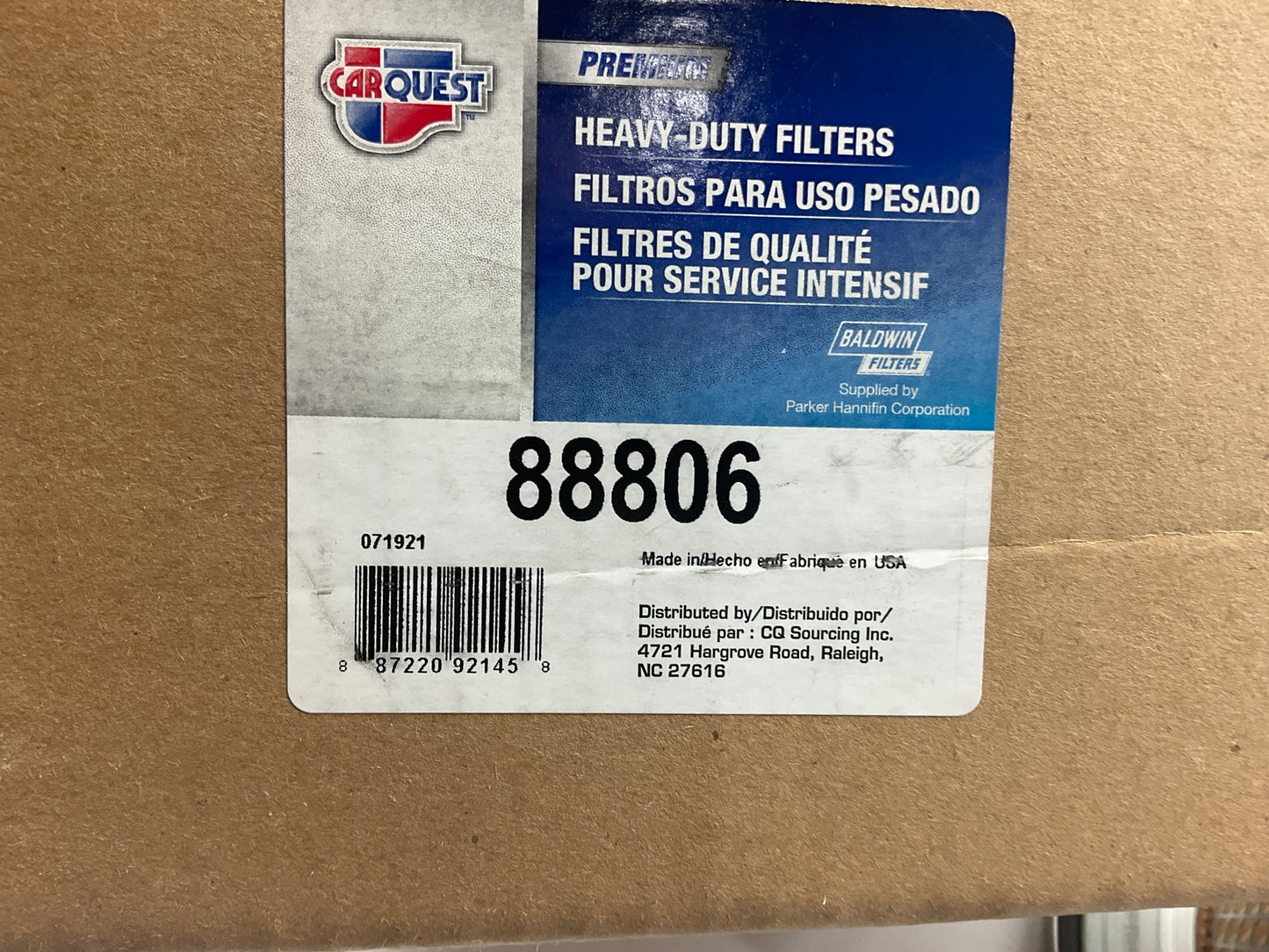Carquest 88806 Air Filter - Replacement For John Deere AL78870, Wix 46806