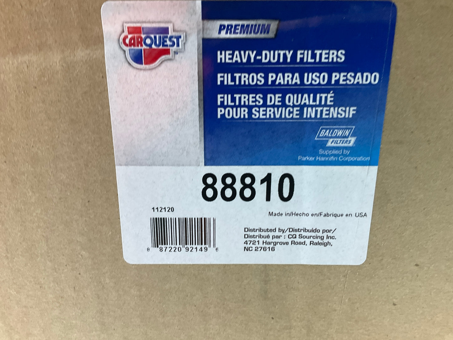 Carquest 88810 Air Filter Replaces 46810 A74993 LAF4306 AF2077 CA6925 AF4729
