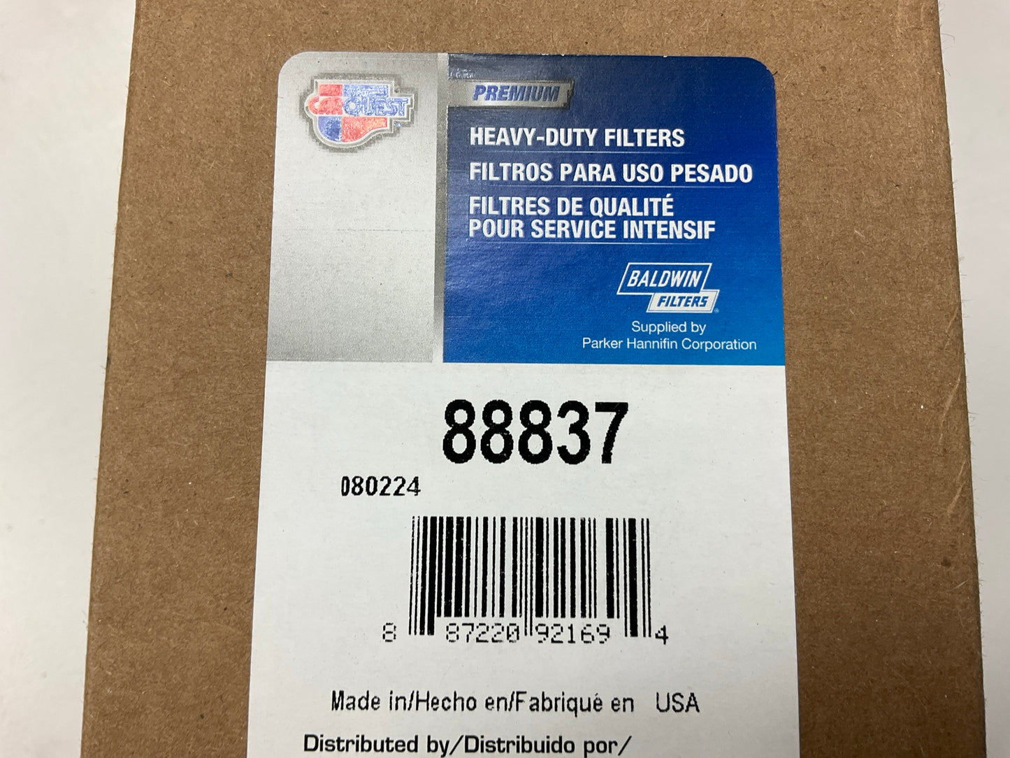 (2) Carquest 88837 Air Filter Replaces 46837, 6837 LAF3948 RS3921 AF2383 AF26392