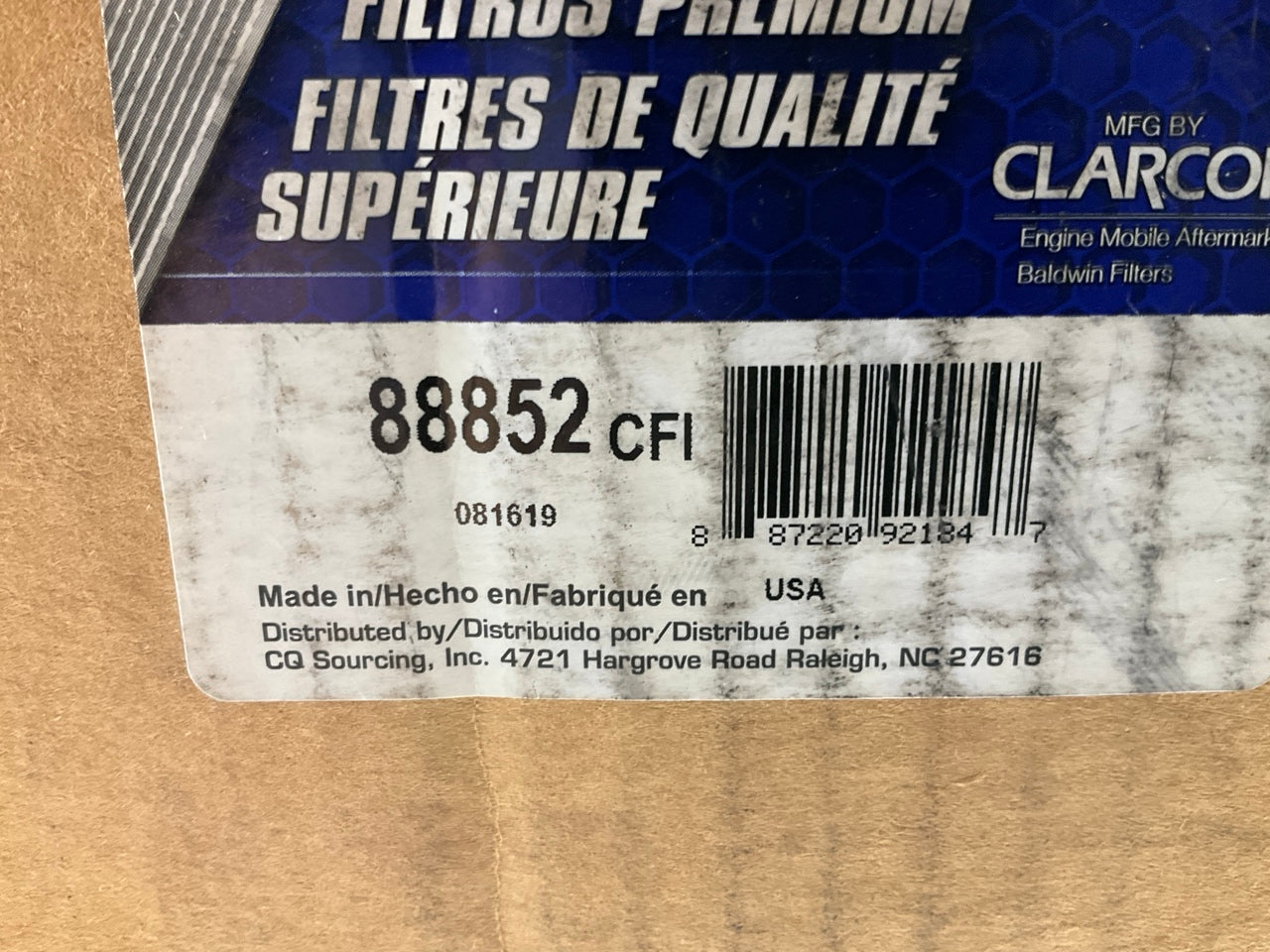 Carquest 88852 Air Filter - Replaces Volvo 475975, 475975-1, 4759759, 46852