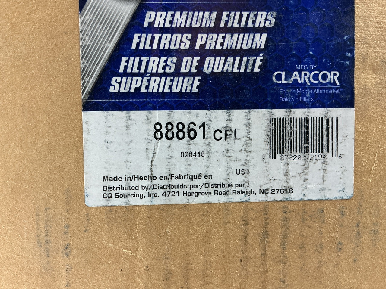 TOP DENT Carquest 88861 Air Filter - LAF2551, PA3987, AH1200, CA9499, 46861