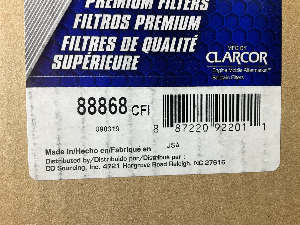 Carquest 88868 Air Filter For 1981-2013 Kenworth W900 W/ Cummins N14 14.0L
